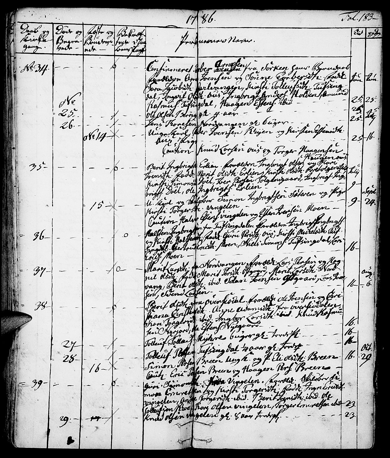 Tolga prestekontor, SAH/PREST-062/K/L0002: Parish register (official) no. 2, 1768-1786, p. 183