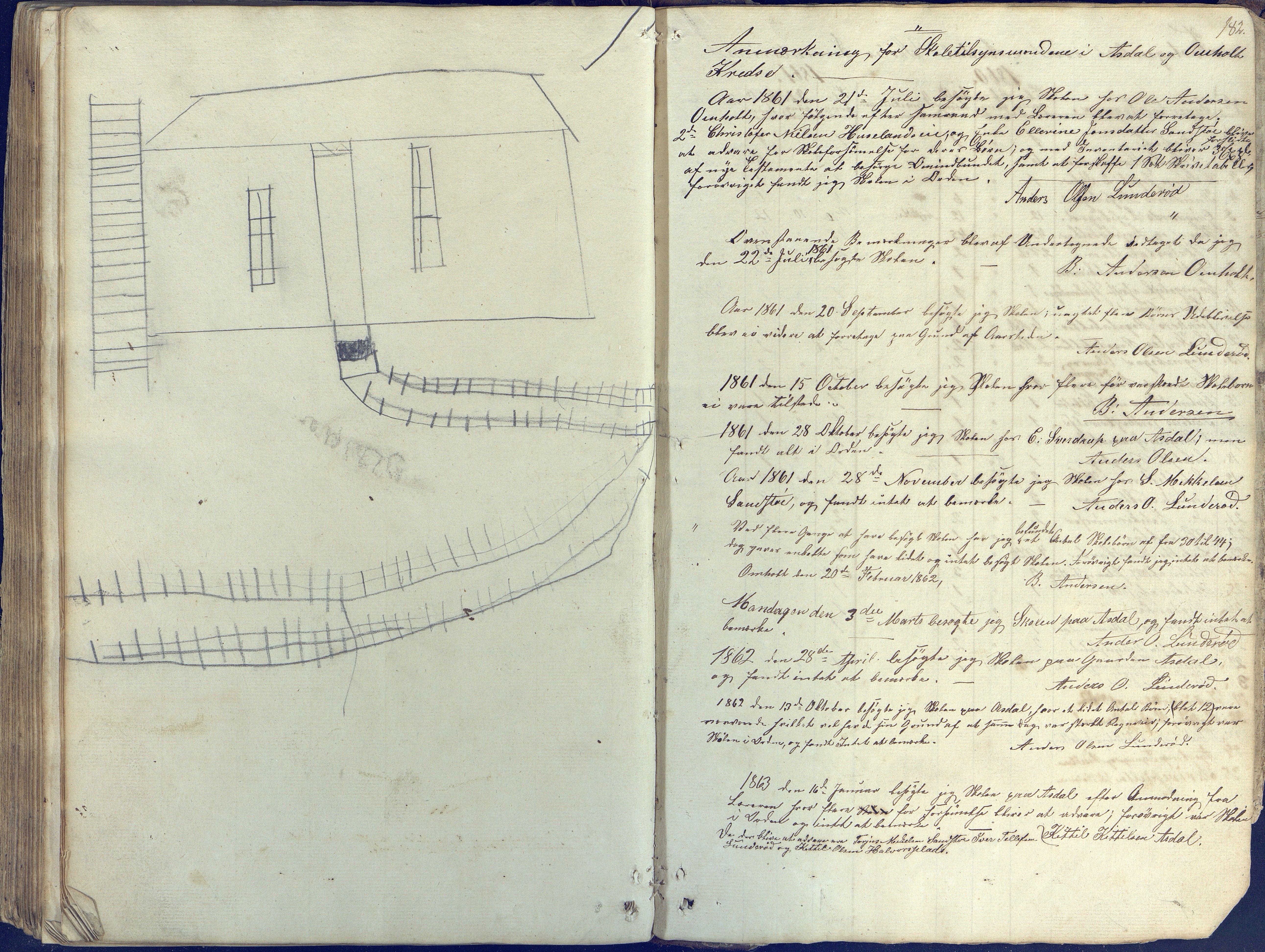 Øyestad kommune frem til 1979, AAKS/KA0920-PK/06/06E/L0001: Skolejournal, 1845-1863, p. 150