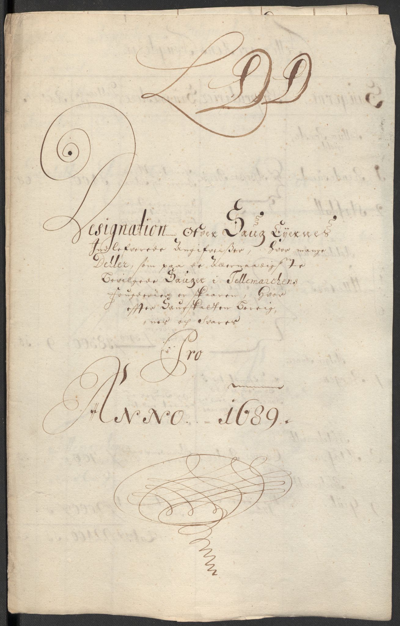 Rentekammeret inntil 1814, Reviderte regnskaper, Fogderegnskap, RA/EA-4092/R35/L2088: Fogderegnskap Øvre og Nedre Telemark, 1687-1689, p. 31