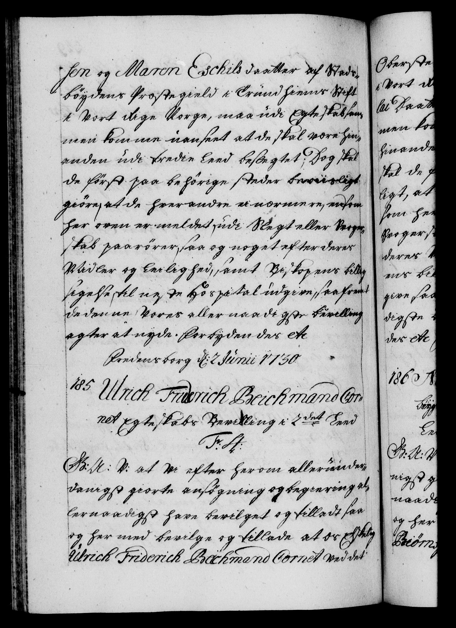 Danske Kanselli 1572-1799, AV/RA-EA-3023/F/Fc/Fca/Fcaa/L0026: Norske registre, 1729-1730, p. 449b