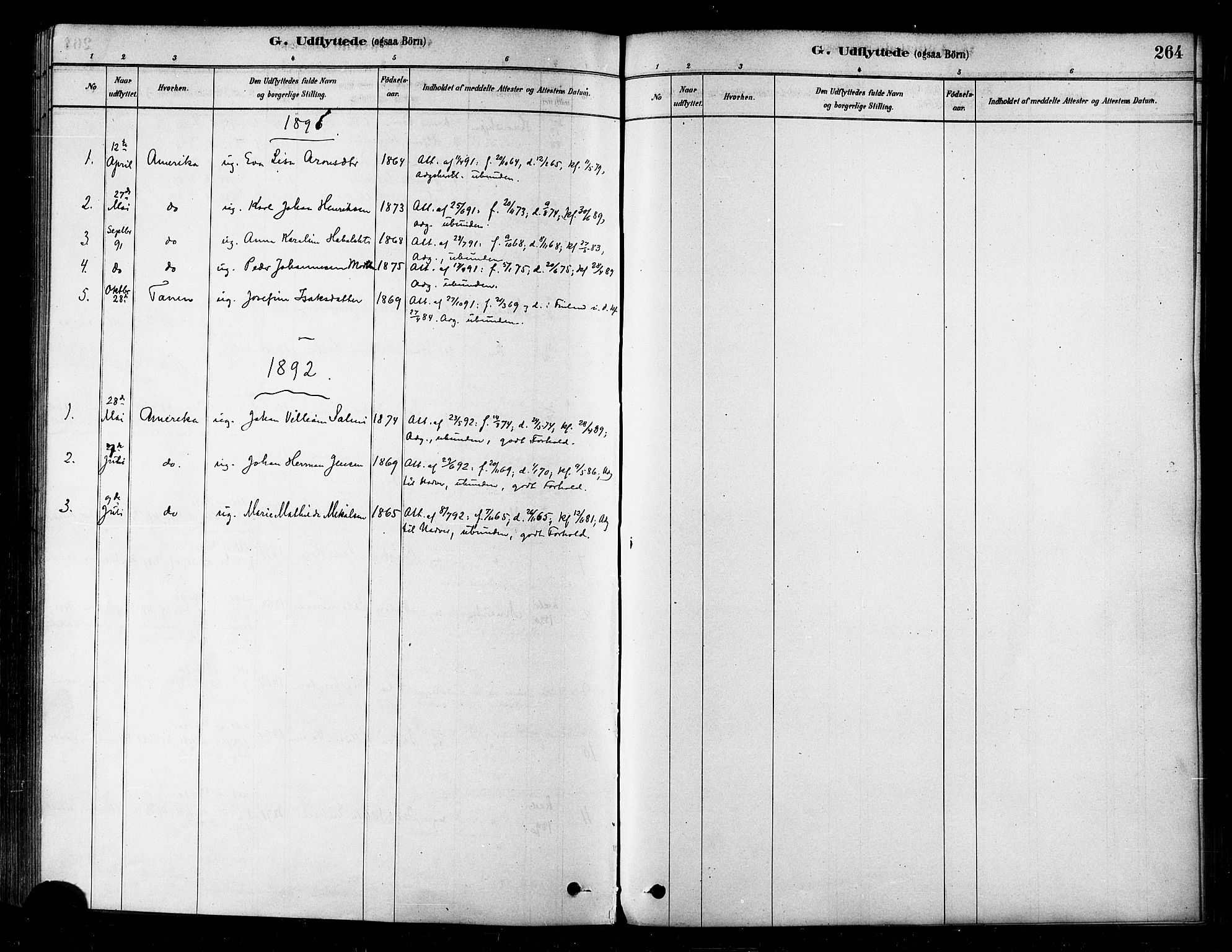 Alta sokneprestkontor, SATØ/S-1338/H/Ha/L0002.kirke: Parish register (official) no. 2, 1879-1892, p. 264