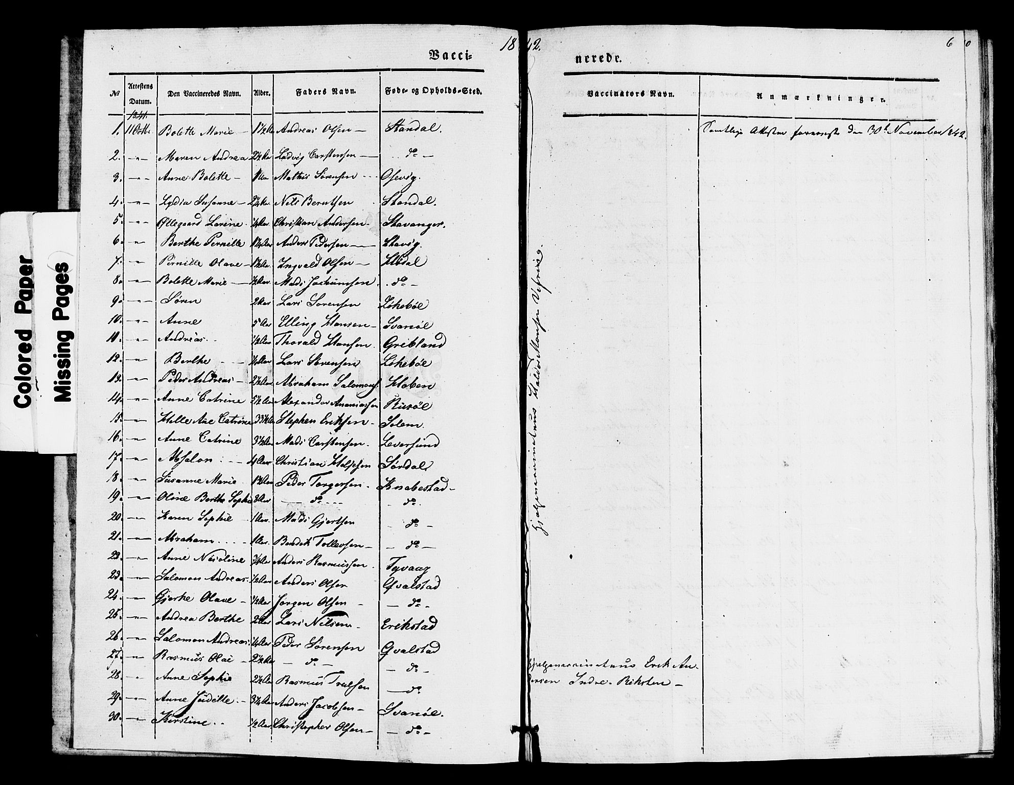 Kinn sokneprestembete, SAB/A-80801/H/Haa/Haaa/L0016: Parish register (official) no. A 16, 1841-1858, p. 6