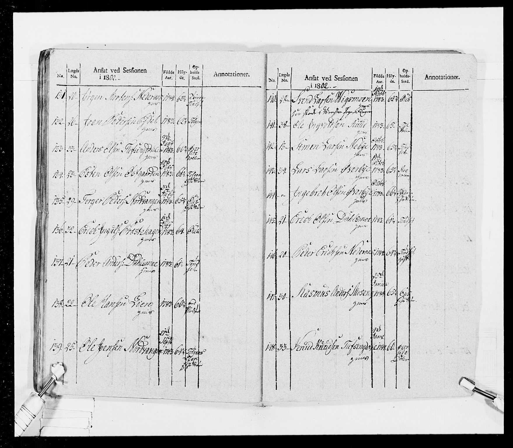 Generalitets- og kommissariatskollegiet, Det kongelige norske kommissariatskollegium, AV/RA-EA-5420/E/Eh/L0026: Skiløperkompaniene, 1805-1810, p. 57