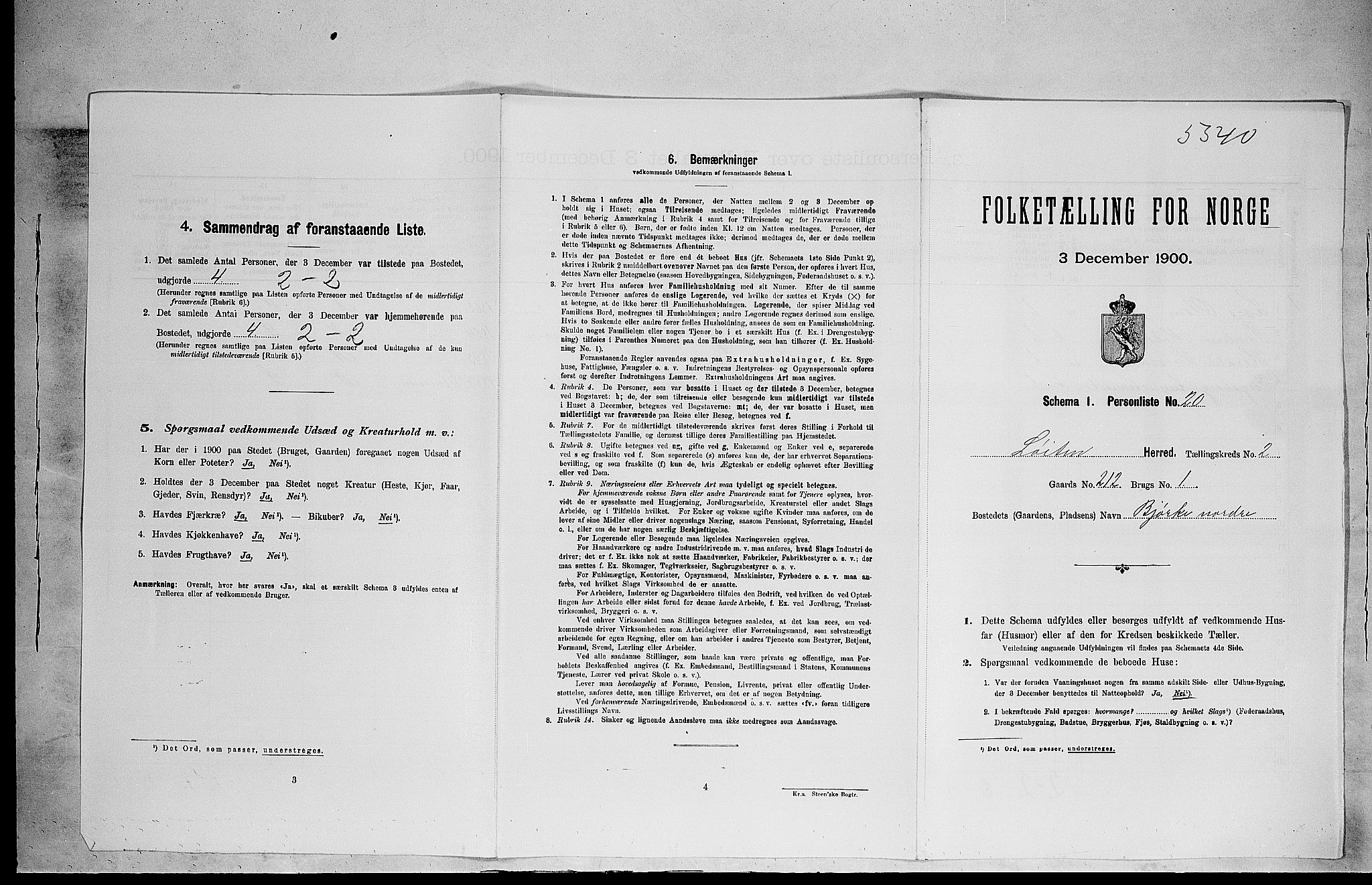 SAH, 1900 census for Løten, 1900, p. 560