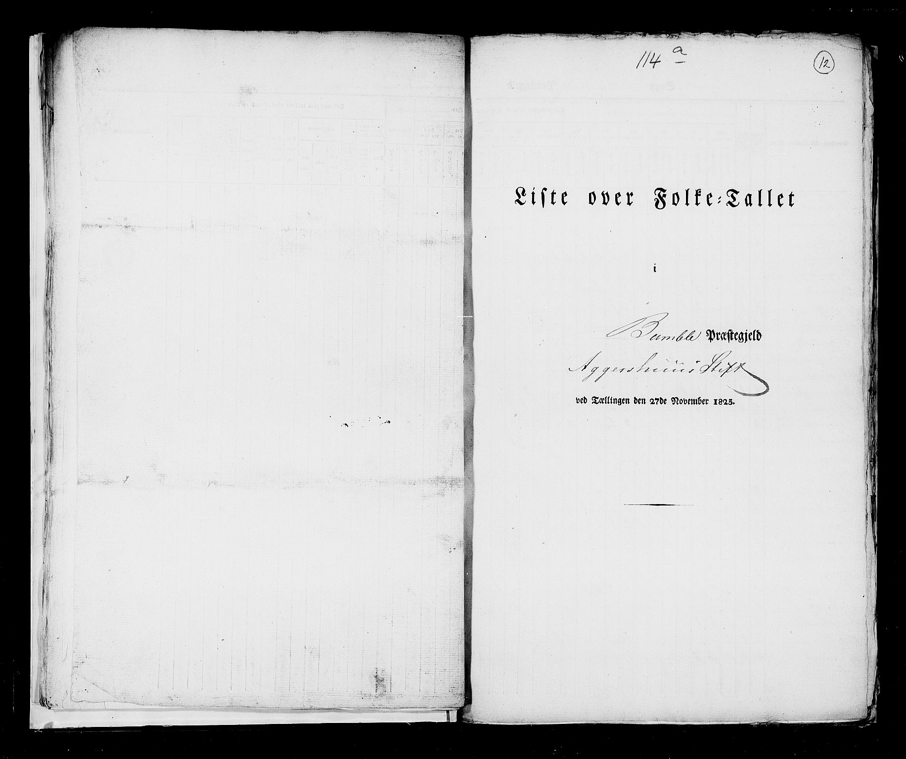 RA, Census 1825, vol. 9: Bratsberg amt, 1825, p. 12