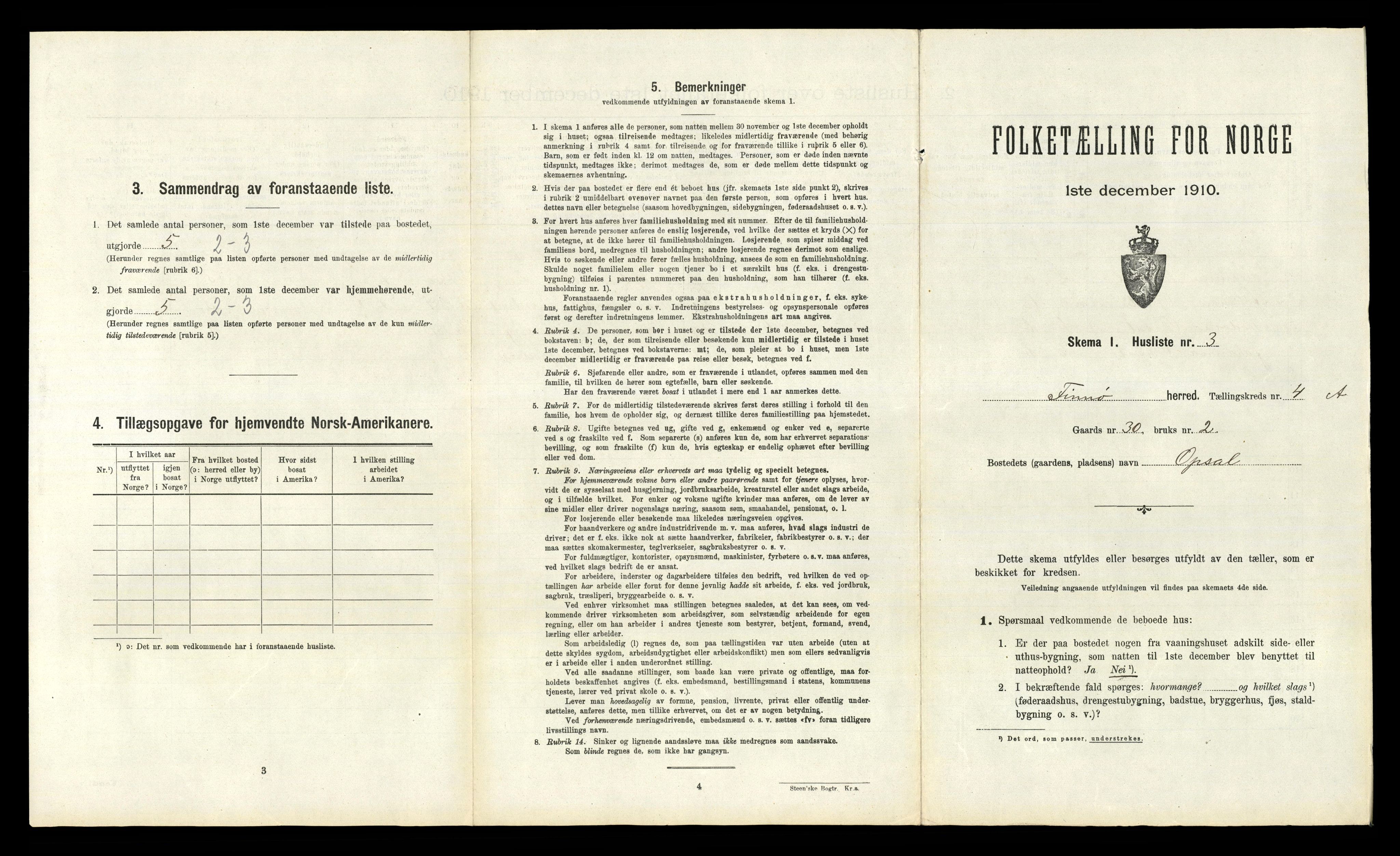 RA, 1910 census for Finnøy, 1910, p. 462