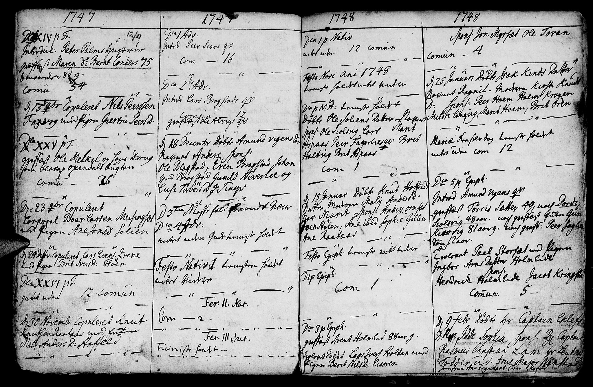 Ministerialprotokoller, klokkerbøker og fødselsregistre - Møre og Romsdal, AV/SAT-A-1454/586/L0978: Parish register (official) no. 586A04, 1732-1751