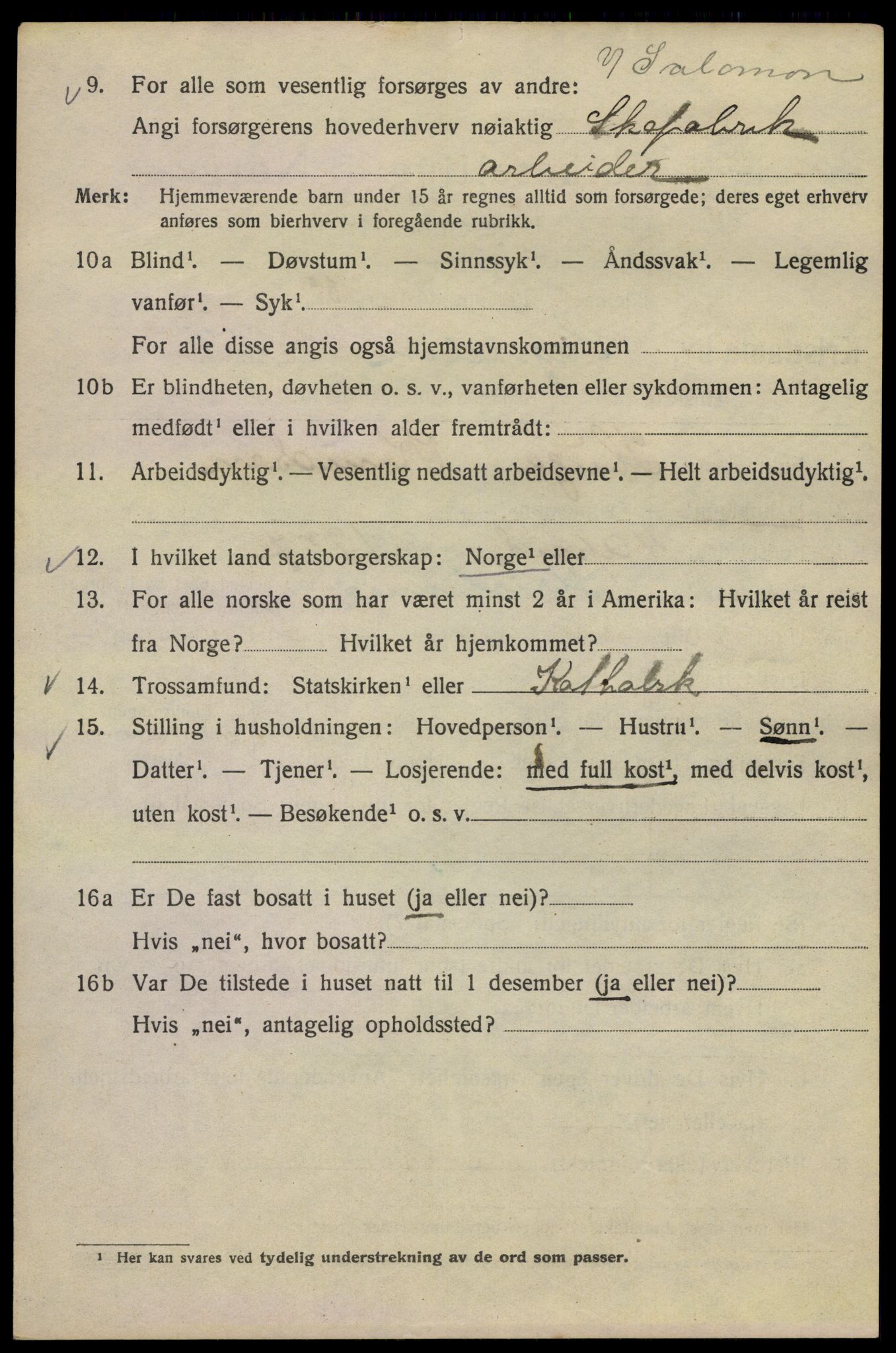 SAO, 1920 census for Kristiania, 1920, p. 476904