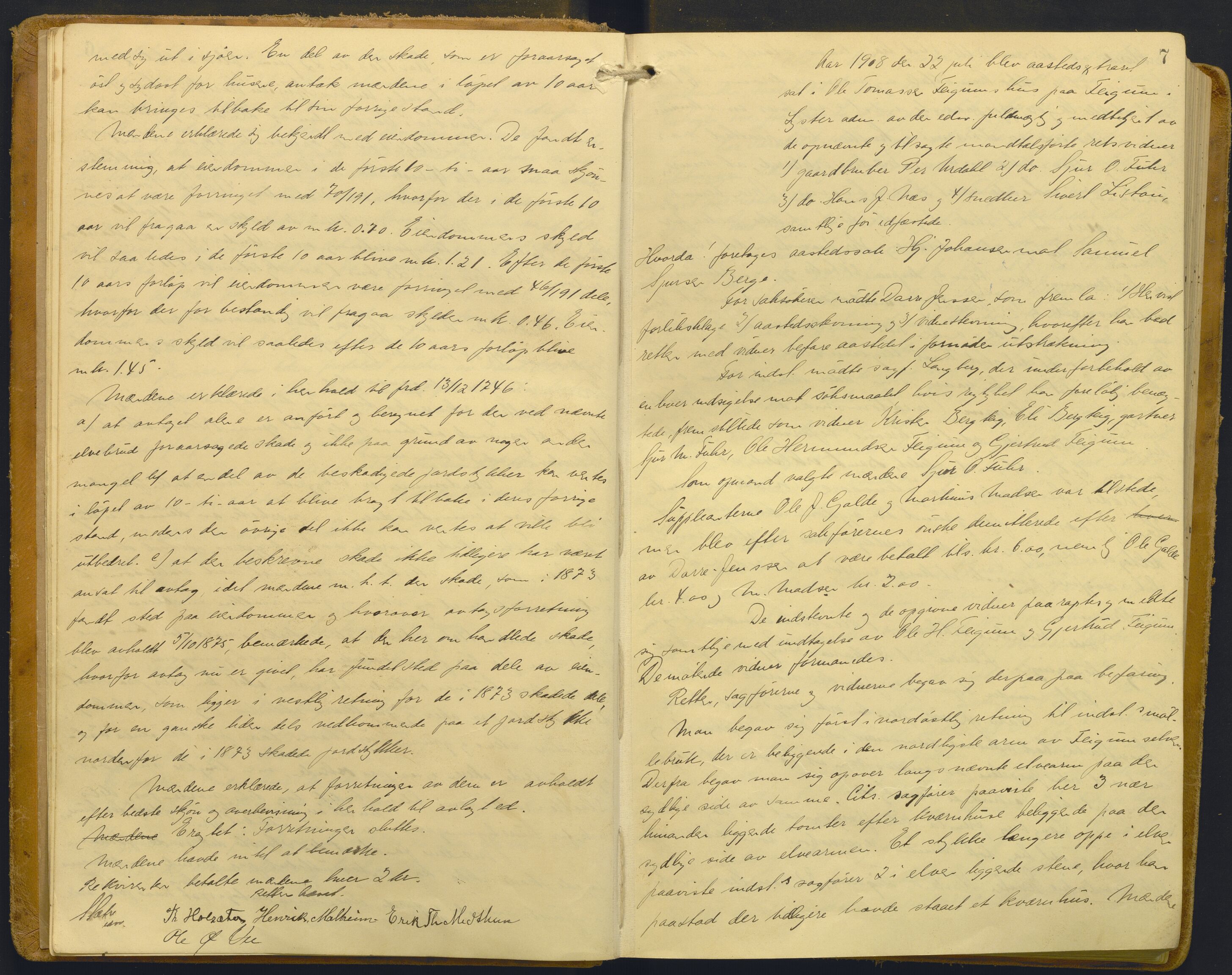 Indre Sogn tingrett, AV/SAB-A-3301/1/F/Fb/Fba/L0014: Sivile og offentlege saker, Bb 10, 1907-1922, p. 6b-7a