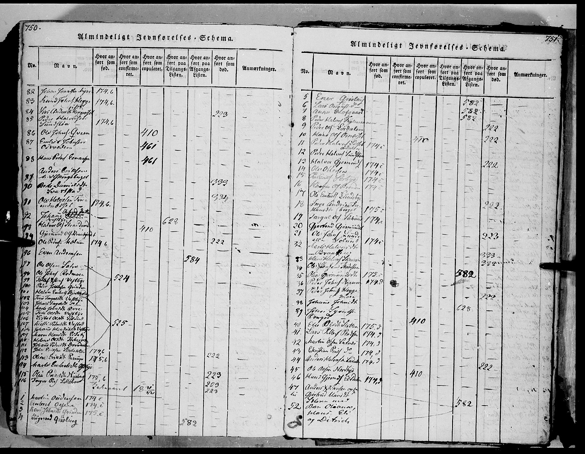 Trysil prestekontor, AV/SAH-PREST-046/H/Ha/Haa/L0003: Parish register (official) no. 3 /1, 1814-1841, p. 750-751