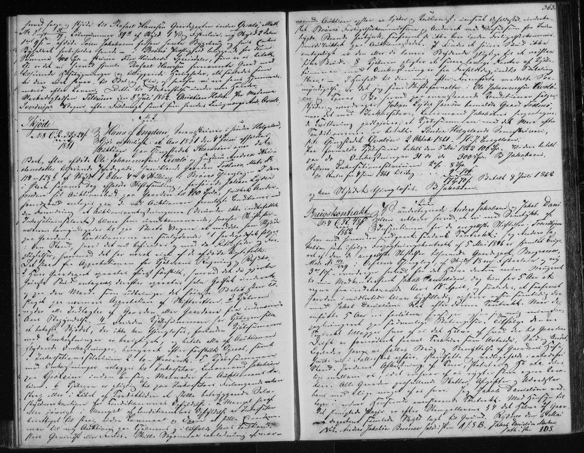 Søndre Helgeland sorenskriveri, AV/SAT-A-4575/1/2/2C/L0001: Mortgage book no. 12, 1860-1864, p. 363