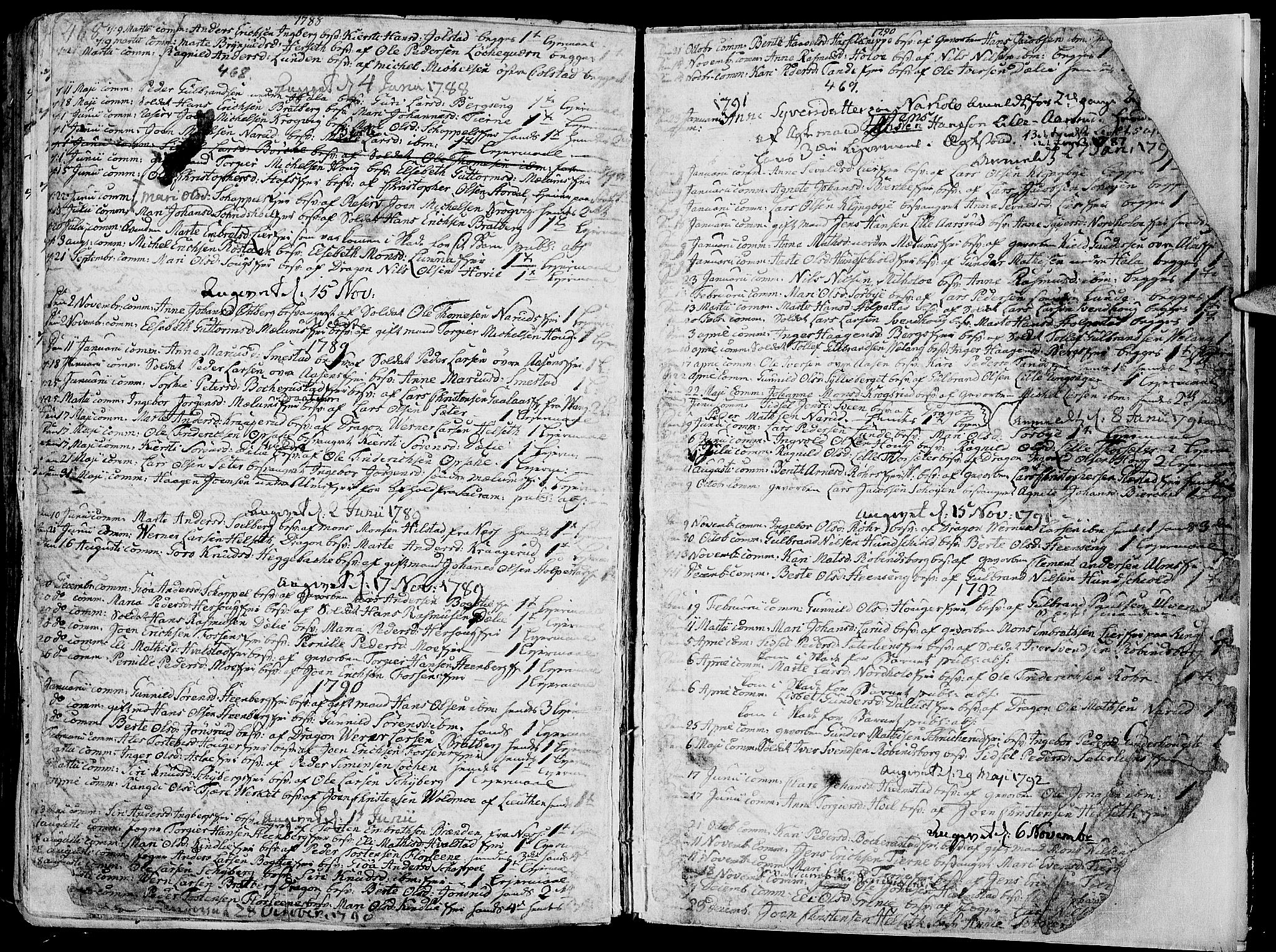Ringsaker prestekontor, SAH/PREST-014/K/Ka/L0003: Parish register (official) no. 3, 1775-1798, p. 468-469