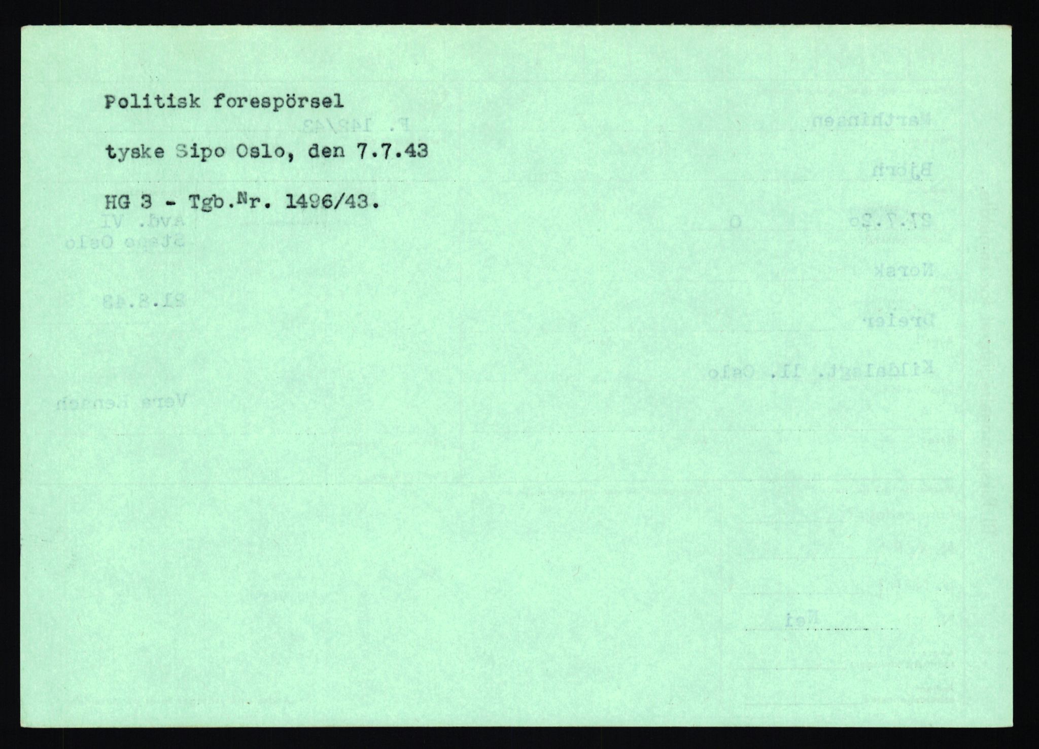 Statspolitiet - Hovedkontoret / Osloavdelingen, AV/RA-S-1329/C/Ca/L0010: Lind - Moksnes, 1943-1945, p. 2911