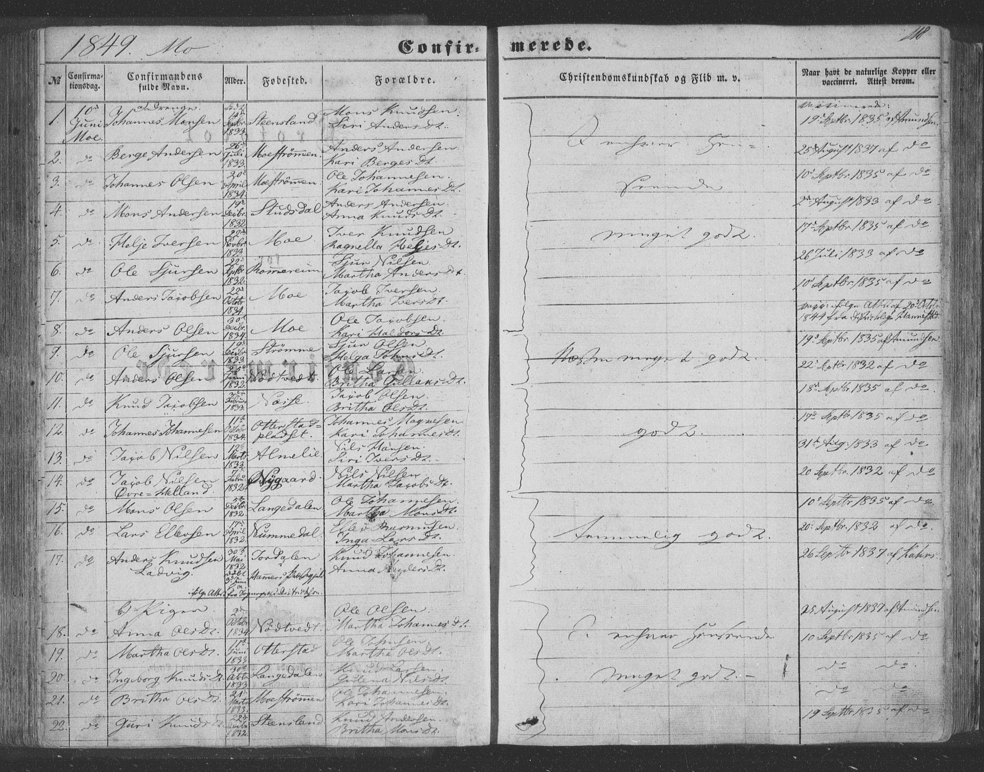 Hosanger sokneprestembete, SAB/A-75801/H/Haa: Parish register (official) no. A 8, 1849-1863, p. 118