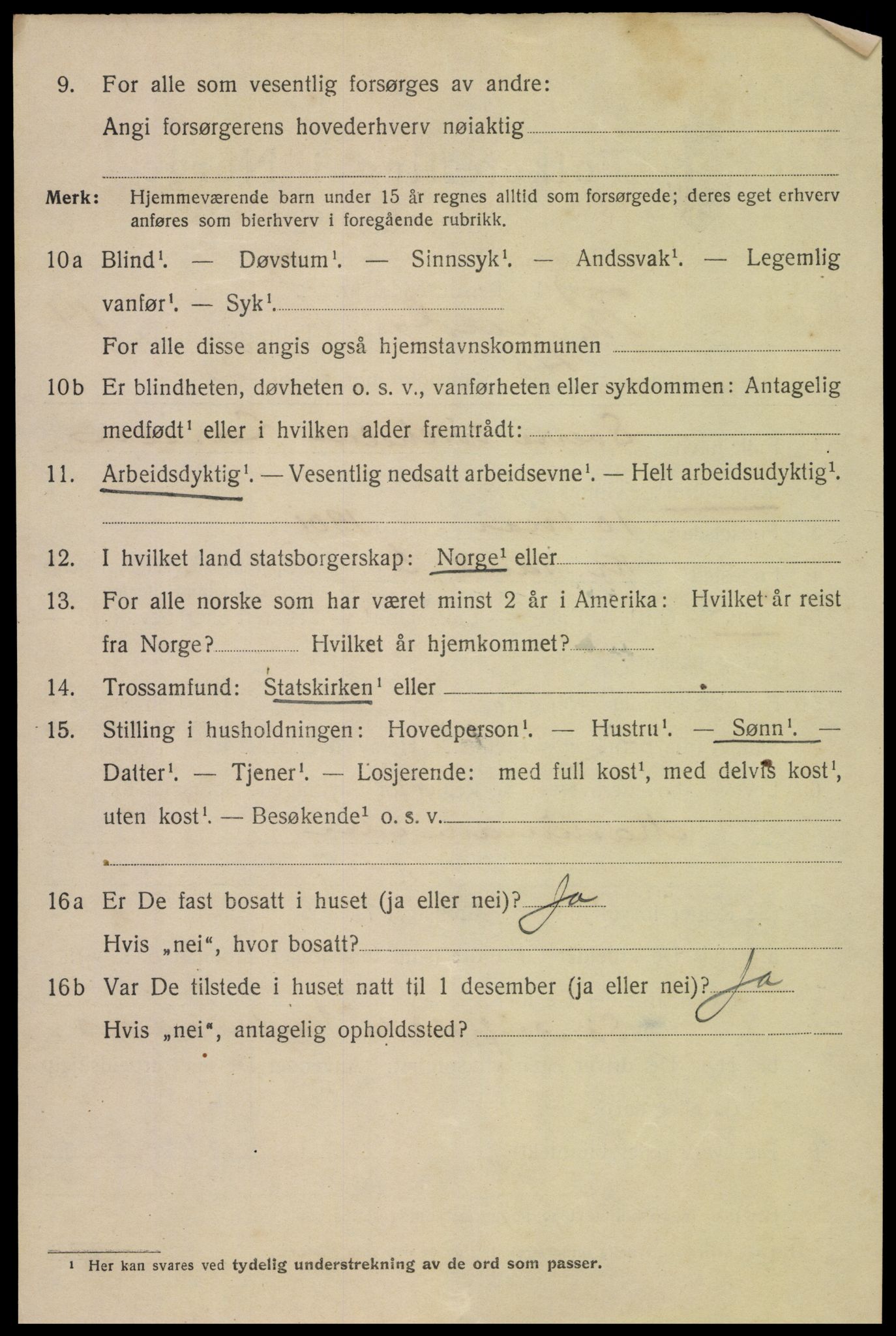 SAK, 1920 census for Kristiansand, 1920, p. 29658