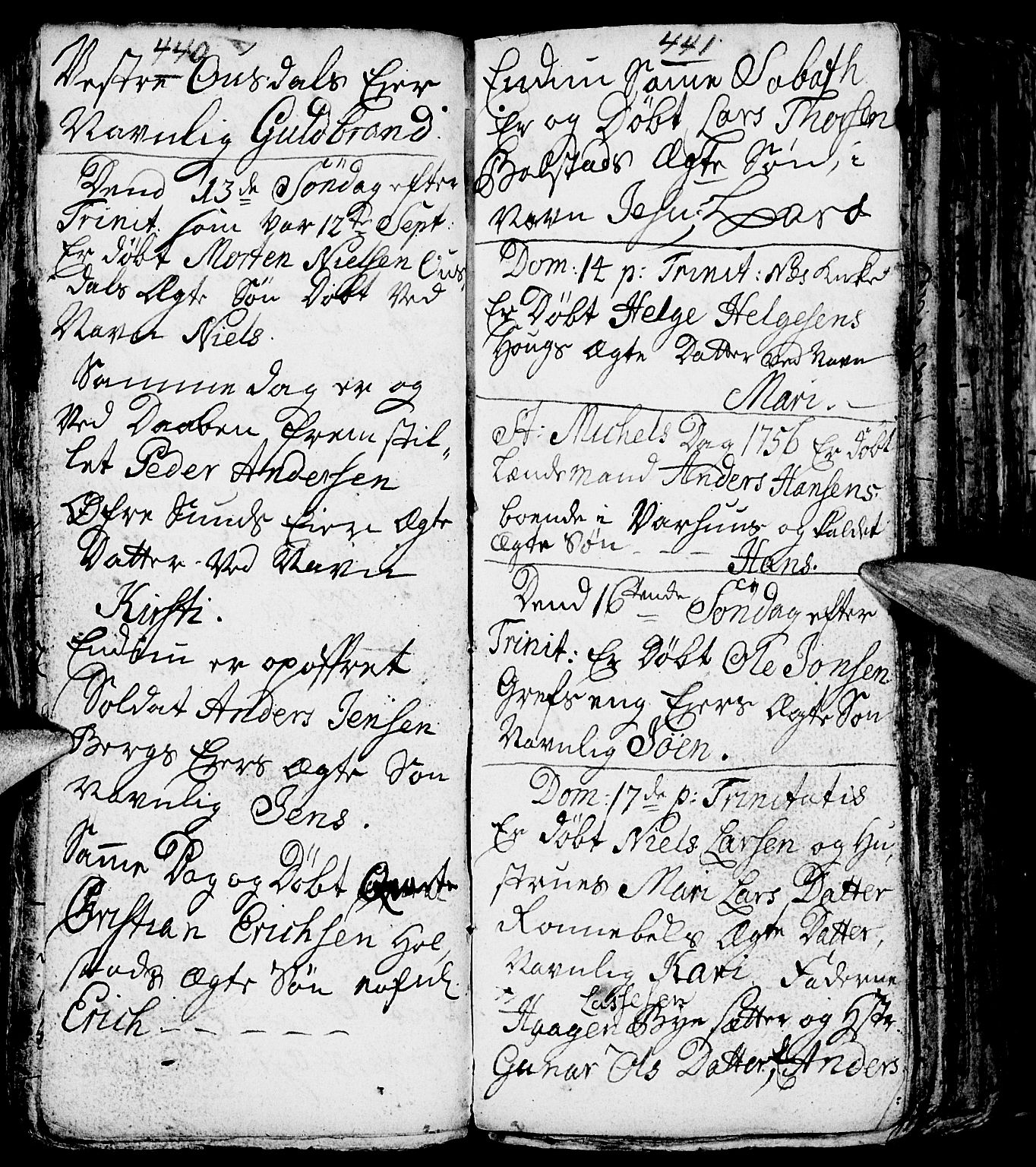 Nes prestekontor, Hedmark, AV/SAH-PREST-020/L/La/L0001: Parish register (copy) no. 1, 1663-1784, p. 440-441