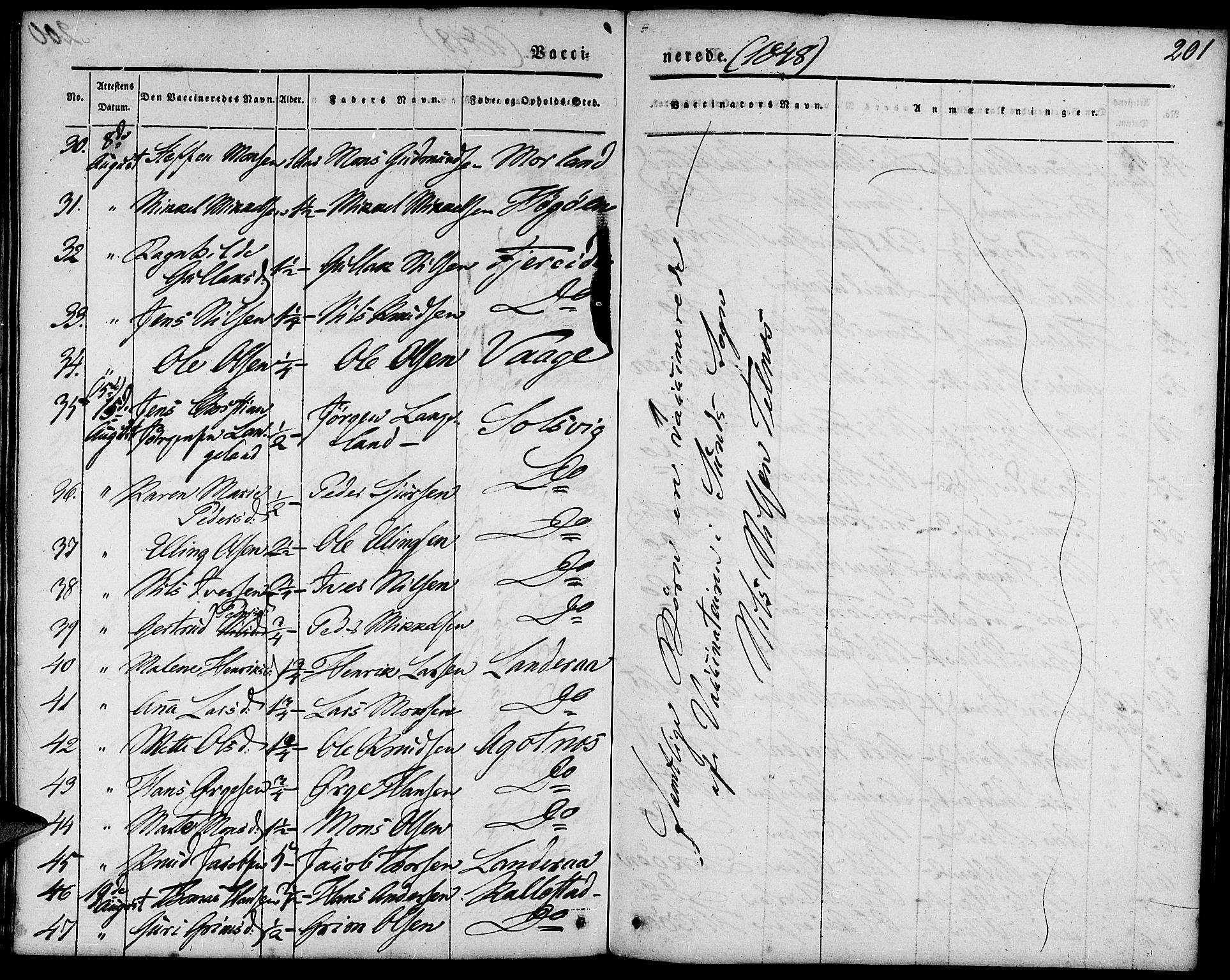 Fjell sokneprestembete, AV/SAB-A-75301/H/Haa: Parish register (official) no. A 1, 1835-1850, p. 201