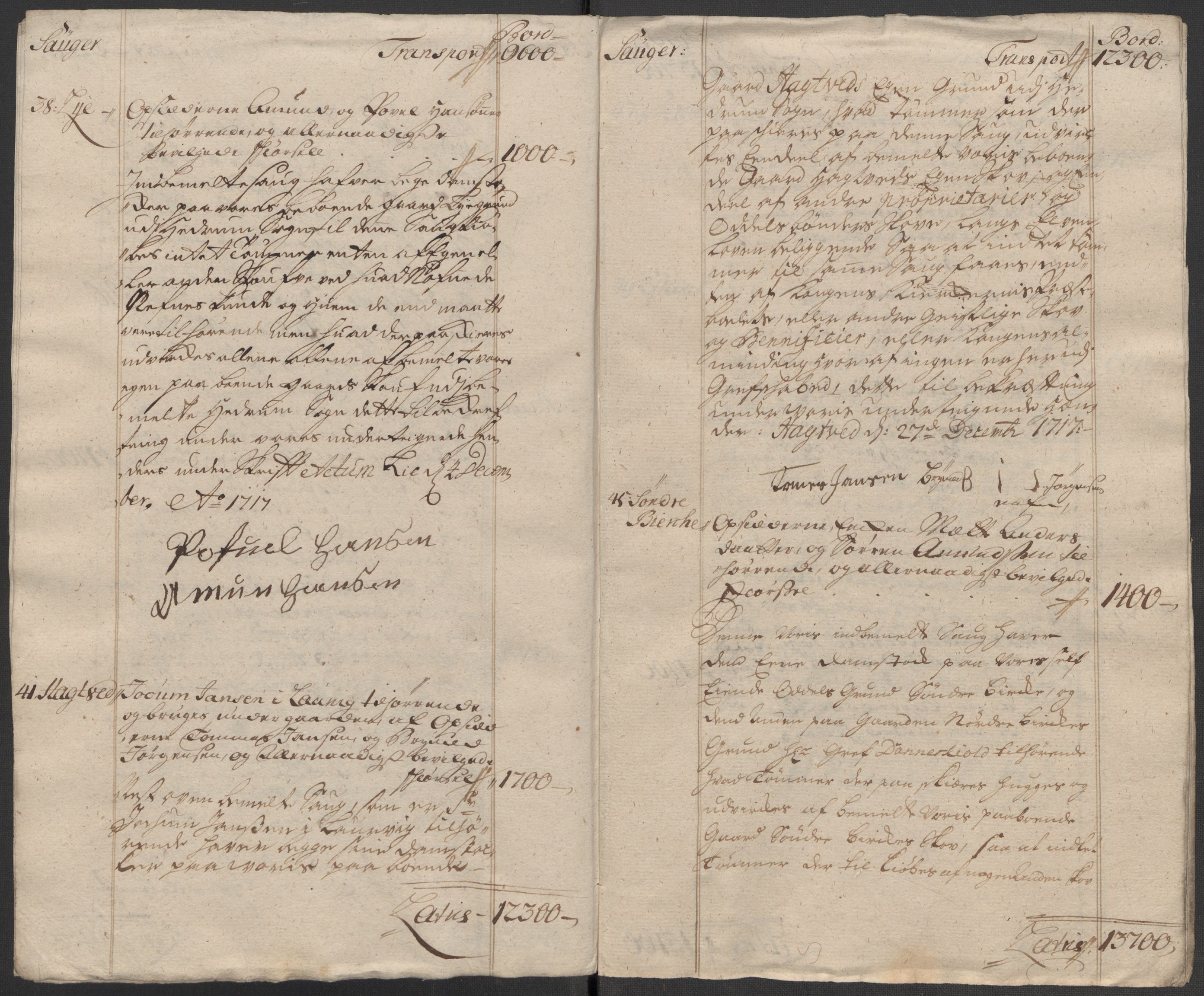 Rentekammeret inntil 1814, Reviderte regnskaper, Fogderegnskap, AV/RA-EA-4092/R33/L1987: Fogderegnskap Larvik grevskap, 1716-1717, p. 501