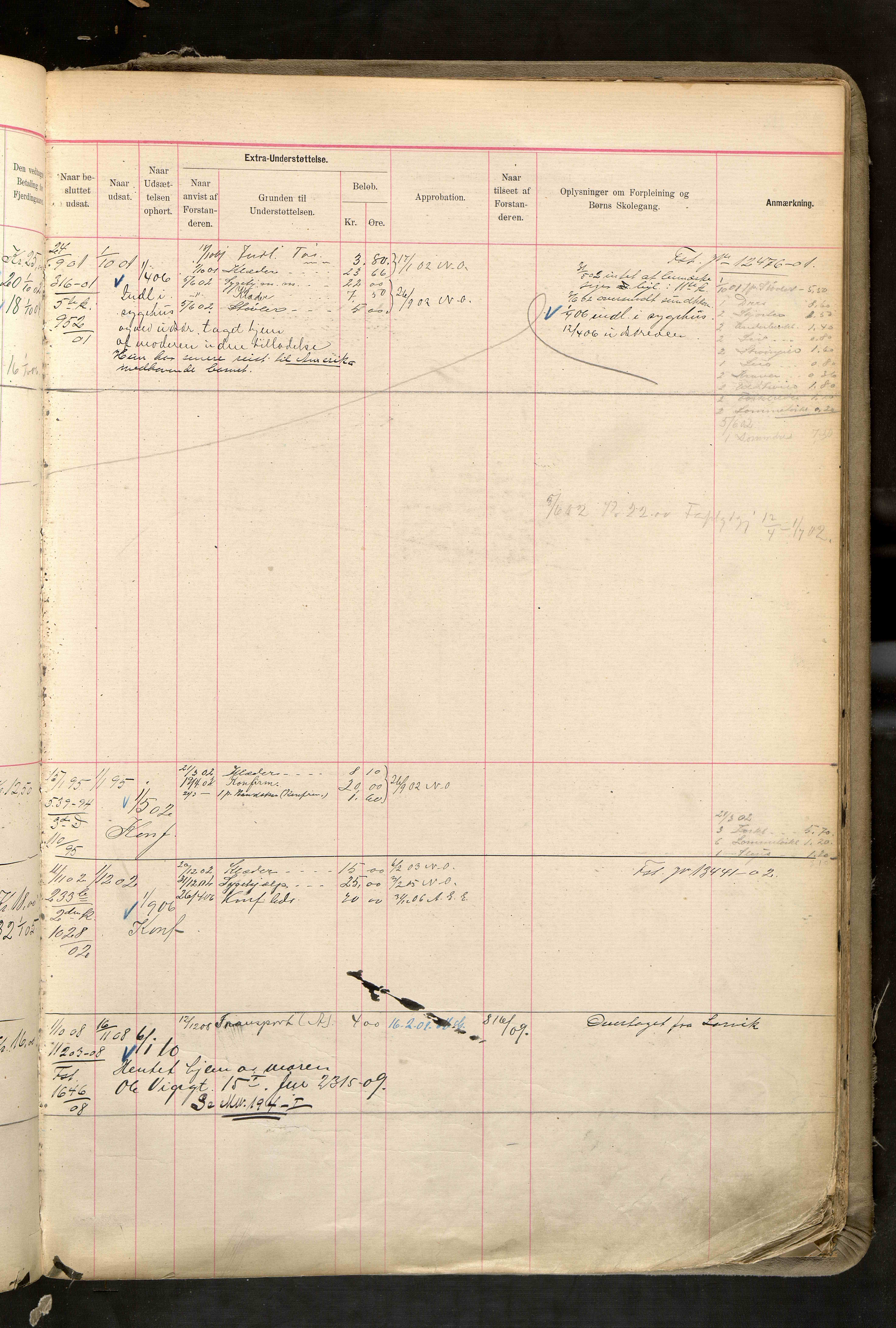 Fattigvesenet, OBA/A-20045/H/Hd/L0006: Manntallsprotokoll. Mnr. 501-1000, 1897-1910, p. 443