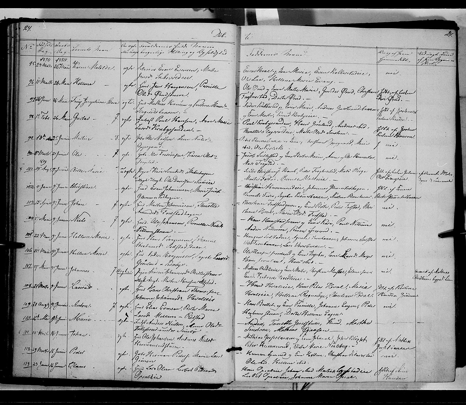 Østre Toten prestekontor, AV/SAH-PREST-104/H/Ha/Haa/L0003: Parish register (official) no. 3, 1848-1856, p. 24