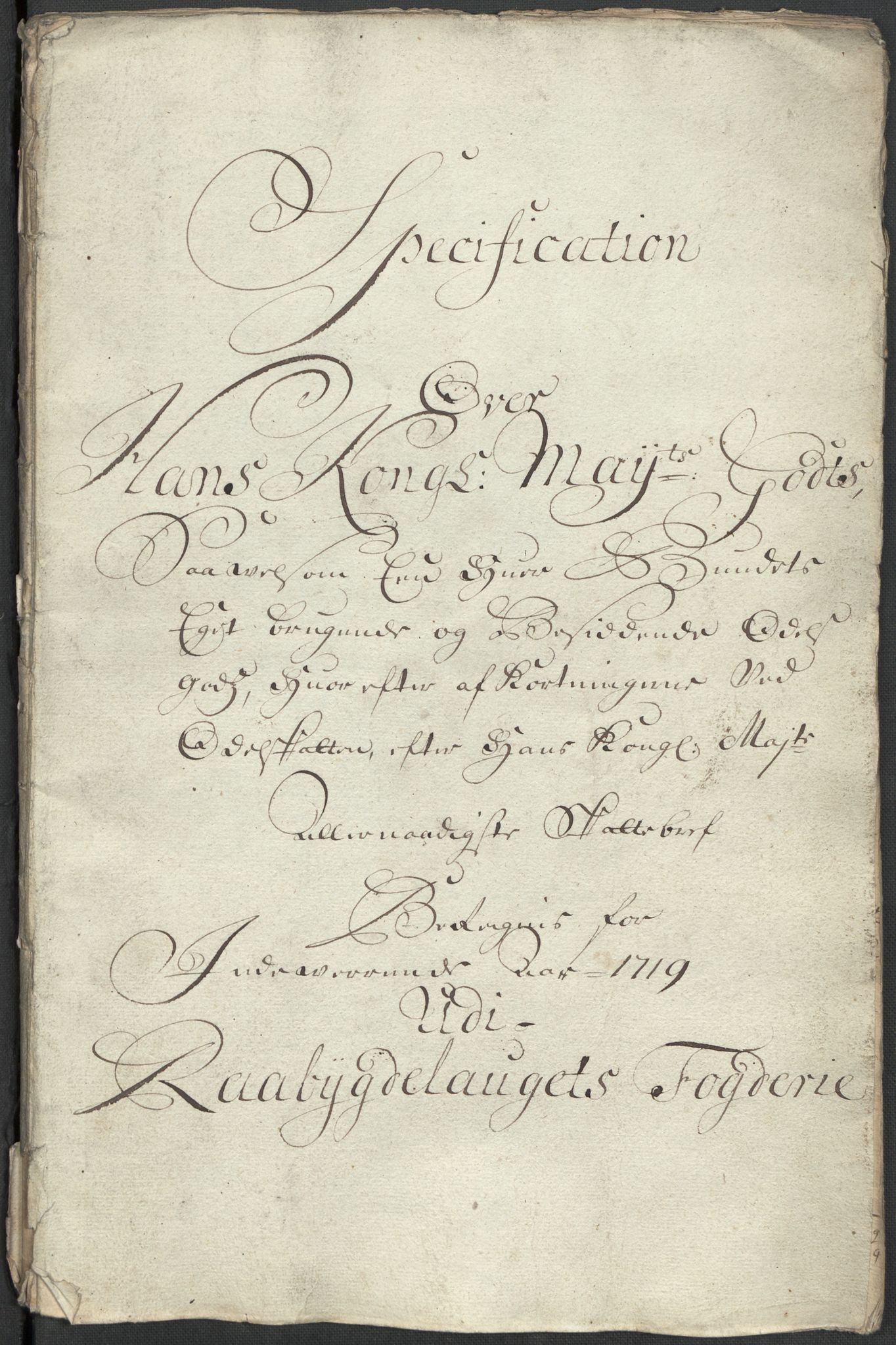 Rentekammeret inntil 1814, Reviderte regnskaper, Fogderegnskap, AV/RA-EA-4092/R40/L2453: Fogderegnskap Råbyggelag, 1718-1719, p. 405