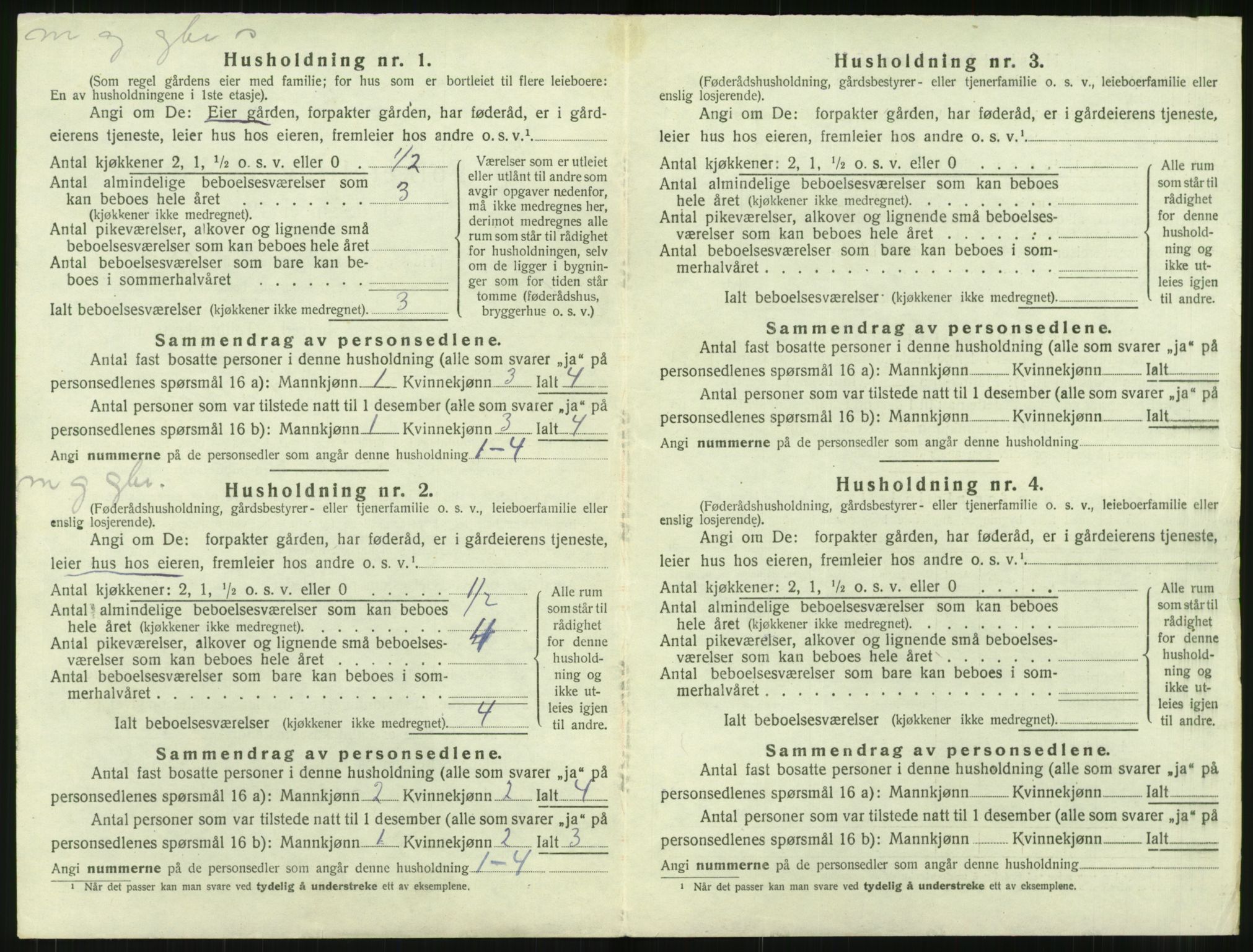 SAT, 1920 census for Bremsnes, 1920, p. 914