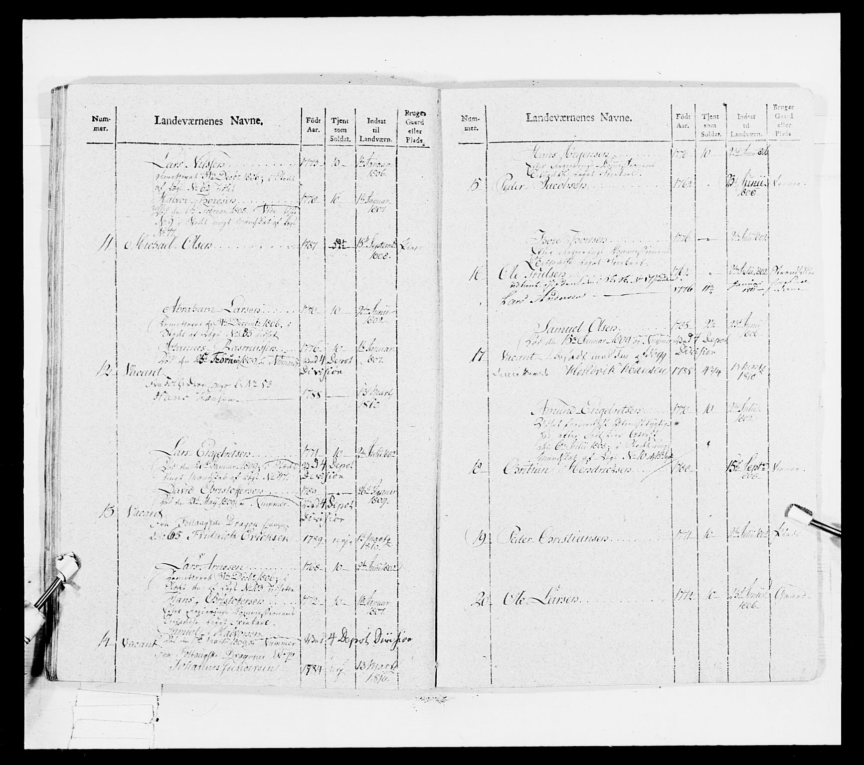 Generalitets- og kommissariatskollegiet, Det kongelige norske kommissariatskollegium, RA/EA-5420/E/Eh/L0034: Nordafjelske gevorbne infanteriregiment, 1810, p. 483