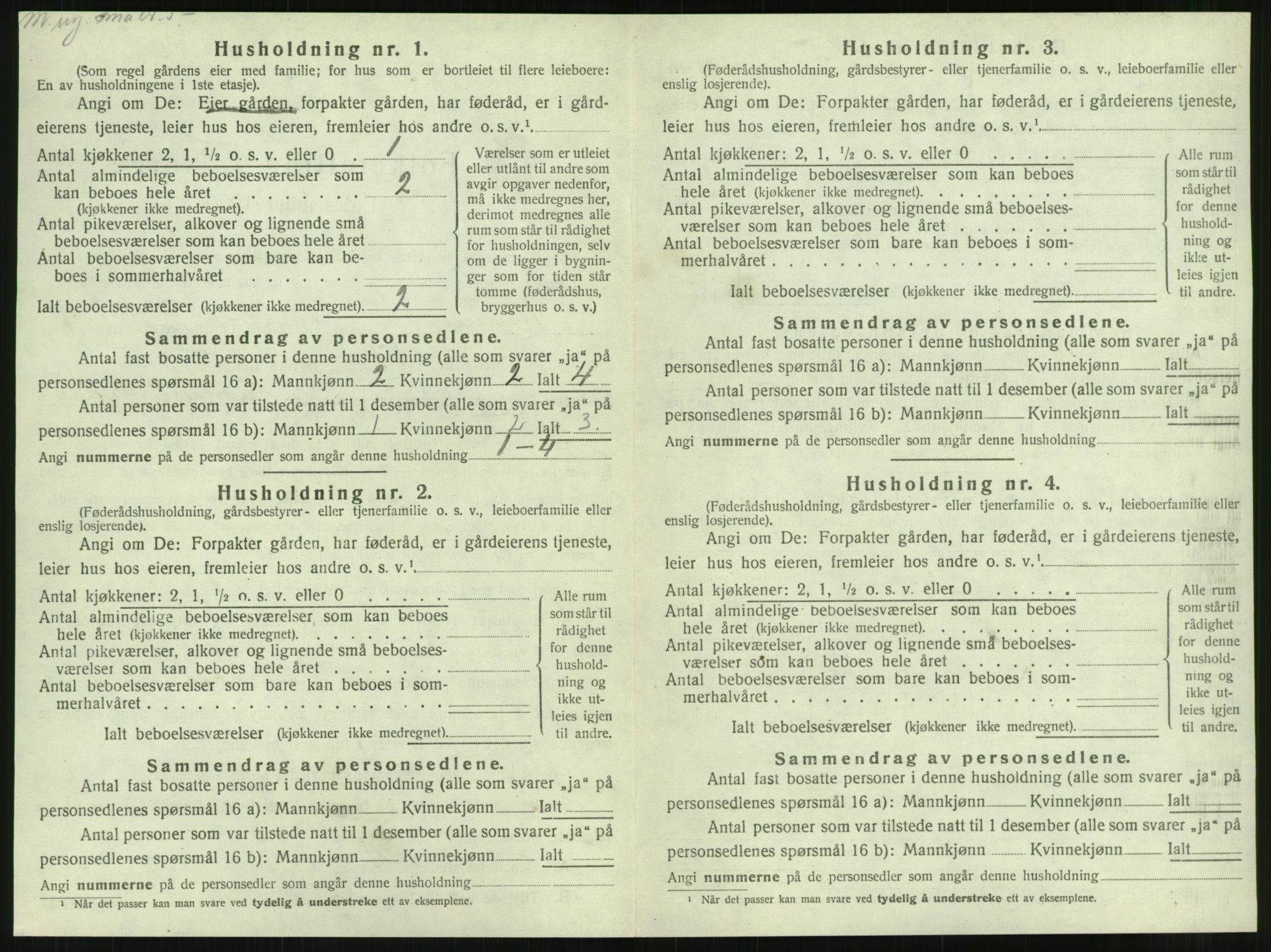 SAT, 1920 census for Hemnes, 1920, p. 1061