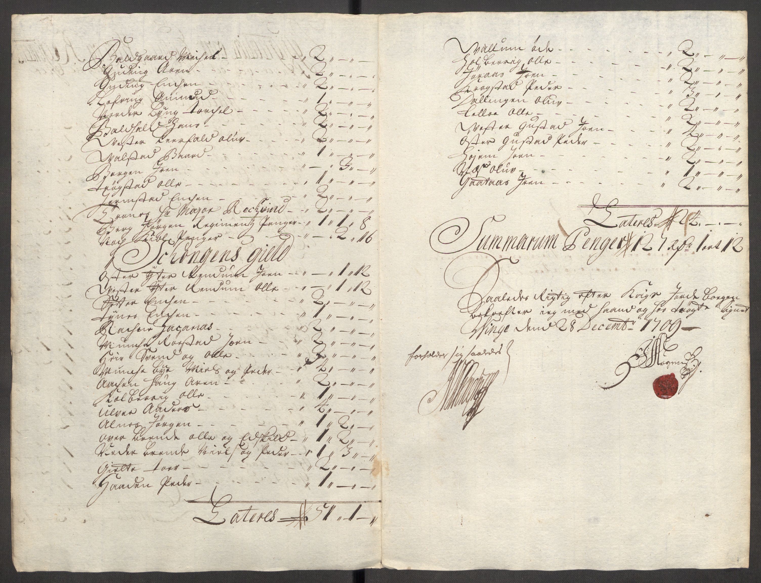 Rentekammeret inntil 1814, Reviderte regnskaper, Fogderegnskap, AV/RA-EA-4092/R62/L4199: Fogderegnskap Stjørdal og Verdal, 1709, p. 116