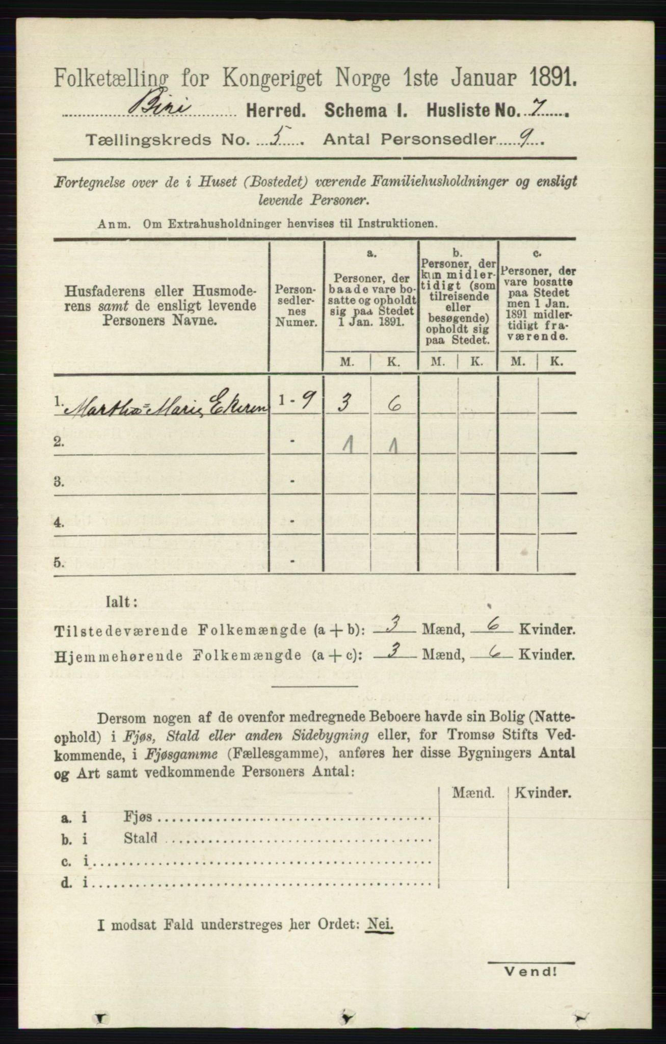 RA, 1891 census for 0525 Biri, 1891, p. 1734