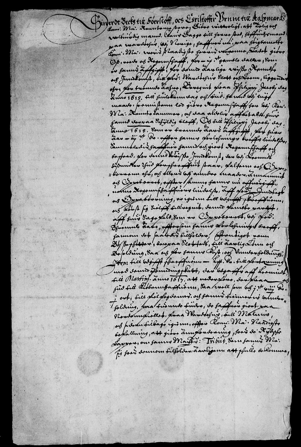 Rentekammeret inntil 1814, Reviderte regnskaper, Lensregnskaper, AV/RA-EA-5023/R/Rb/Rbæ/L0003: Vardøhus len, 1608-1623