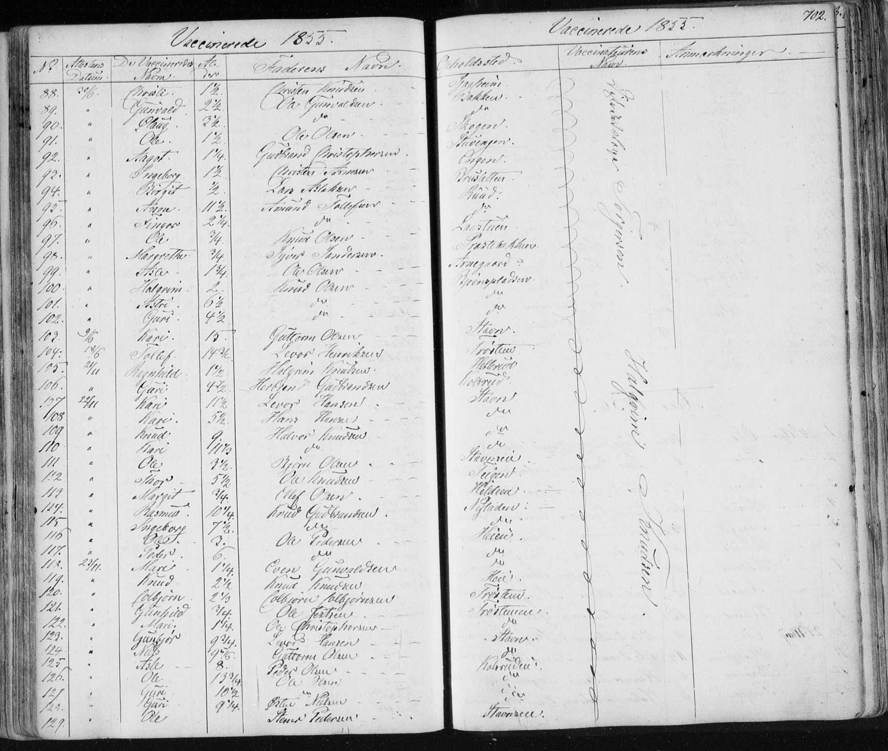 Nes kirkebøker, AV/SAKO-A-236/F/Fa/L0009: Parish register (official) no. 9, 1834-1863, p. 702