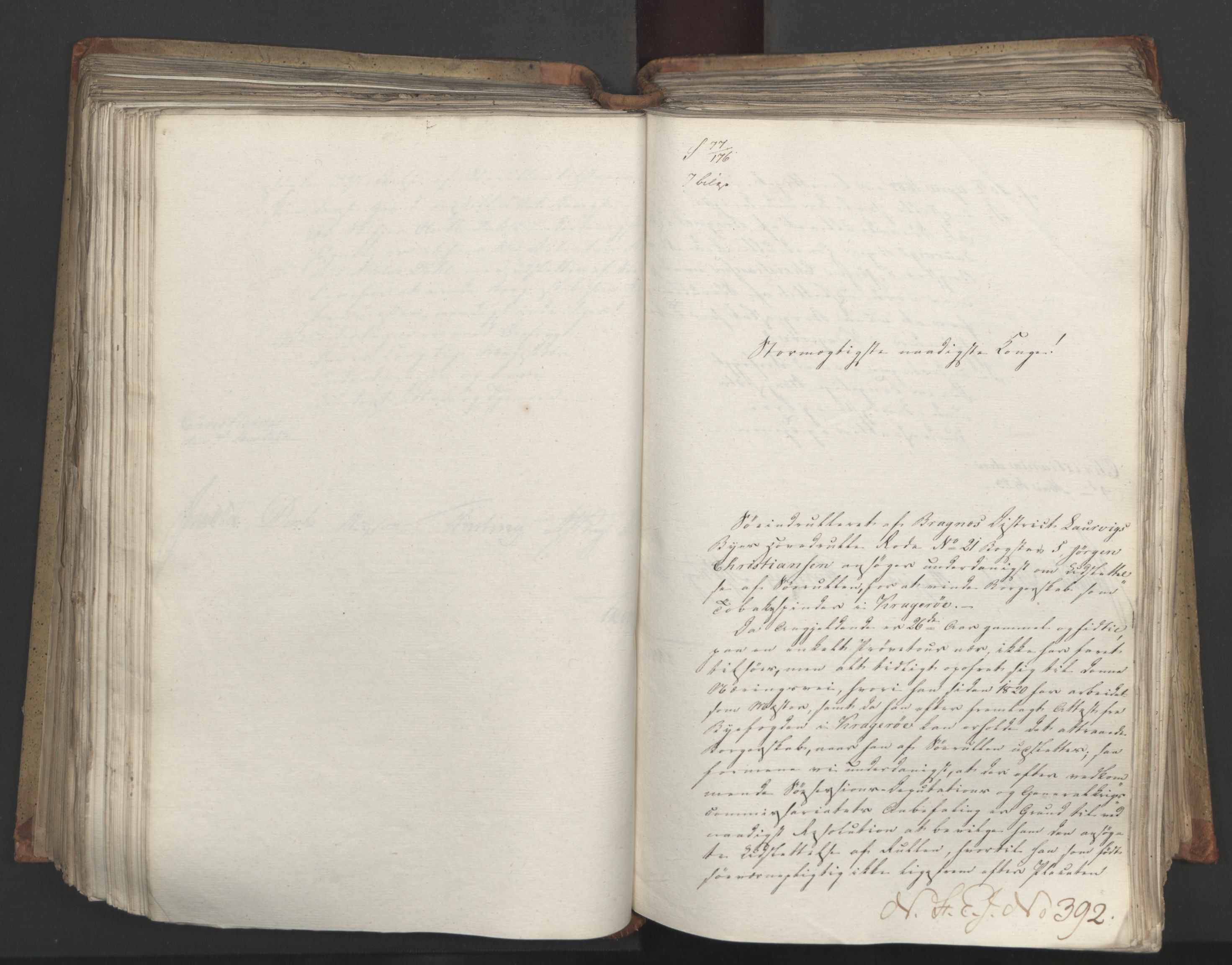 Statsrådsavdelingen i Stockholm, AV/RA-S-1003/D/Da/L0034: Regjeringsinnstillinger nr. 275-540, 1823, p. 332