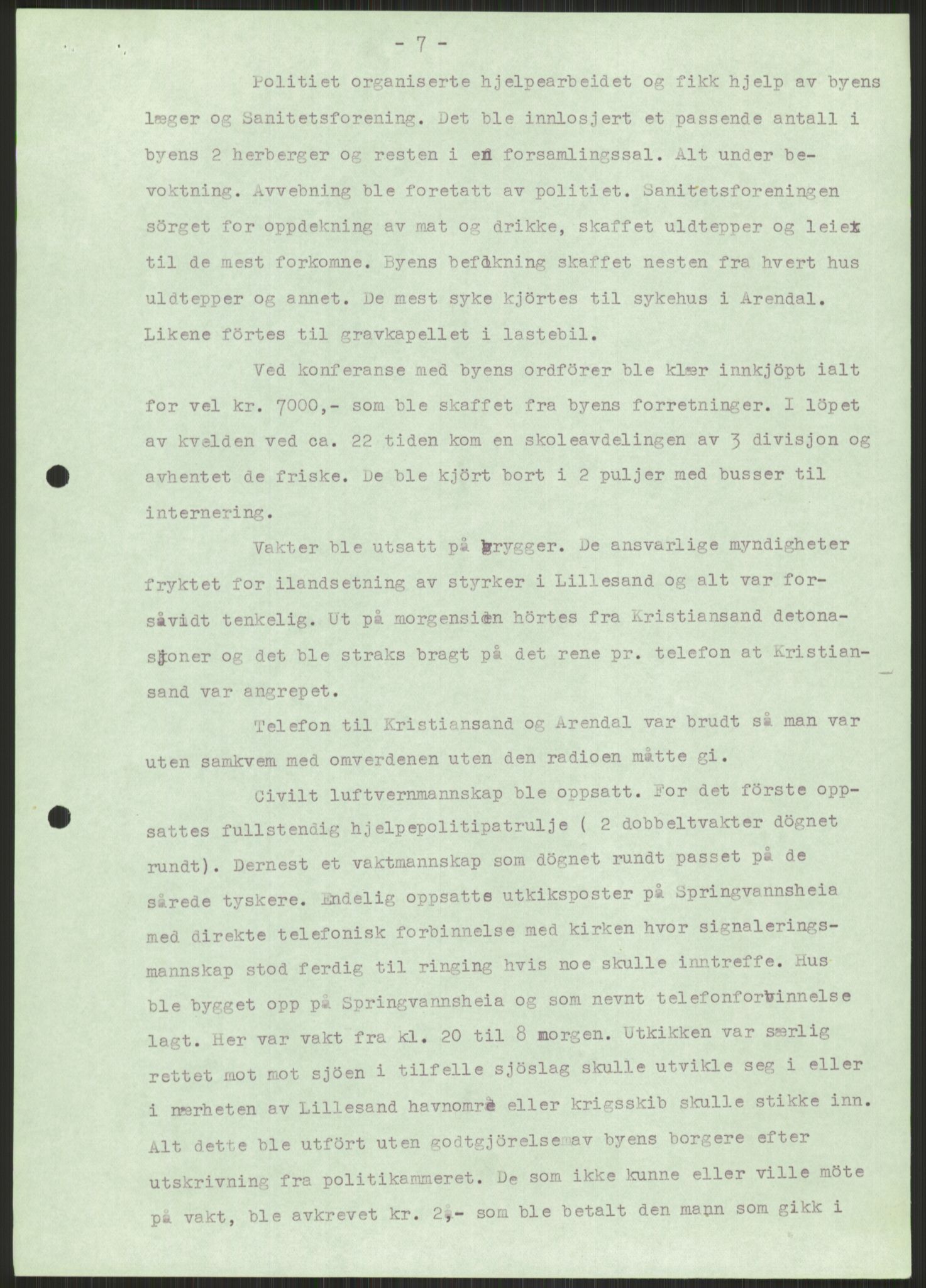 Forsvaret, Forsvarets krigshistoriske avdeling, AV/RA-RAFA-2017/Y/Ya/L0014: II-C-11-31 - Fylkesmenn.  Rapporter om krigsbegivenhetene 1940., 1940, p. 775