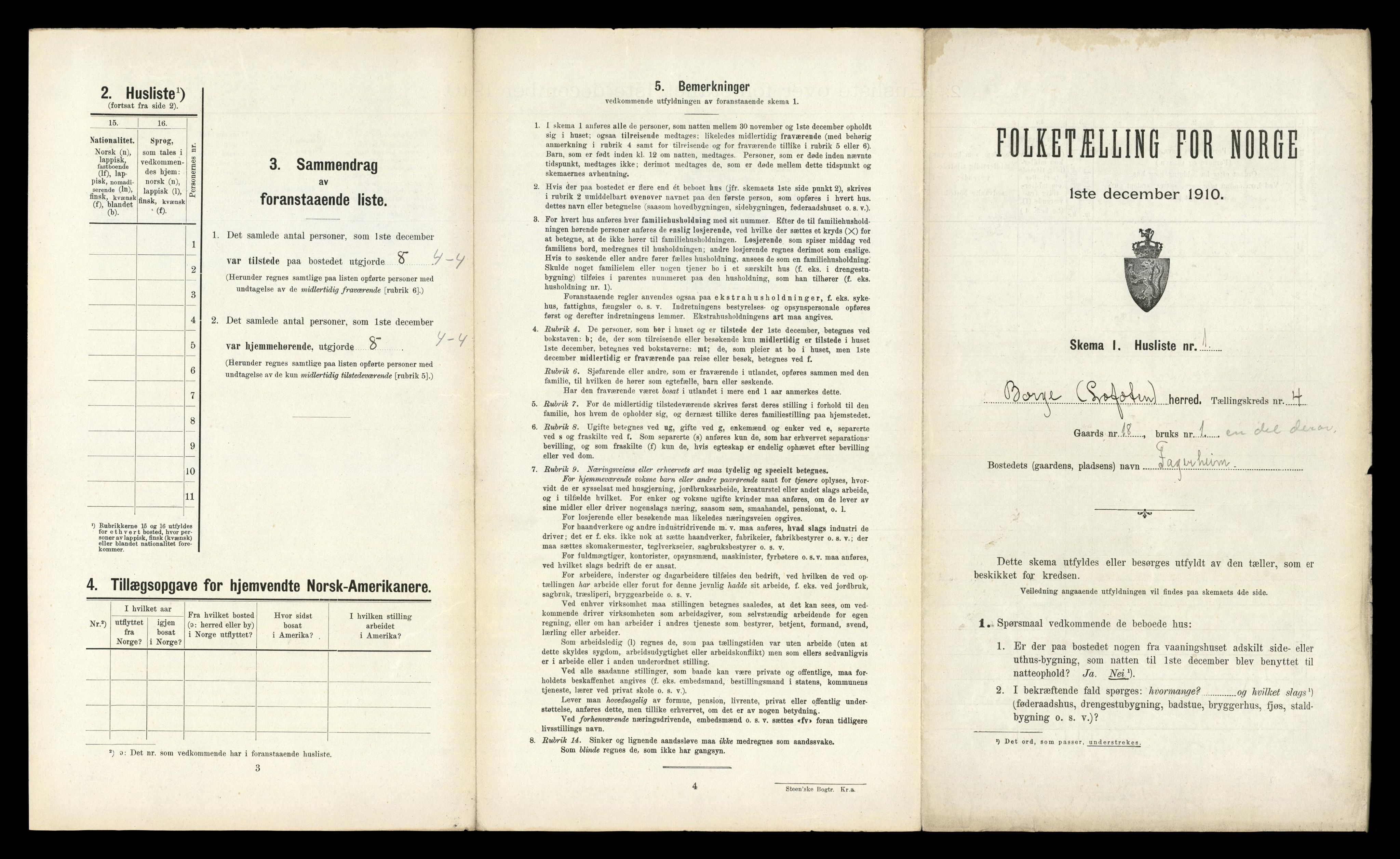 RA, 1910 census for Borge, 1910, p. 357