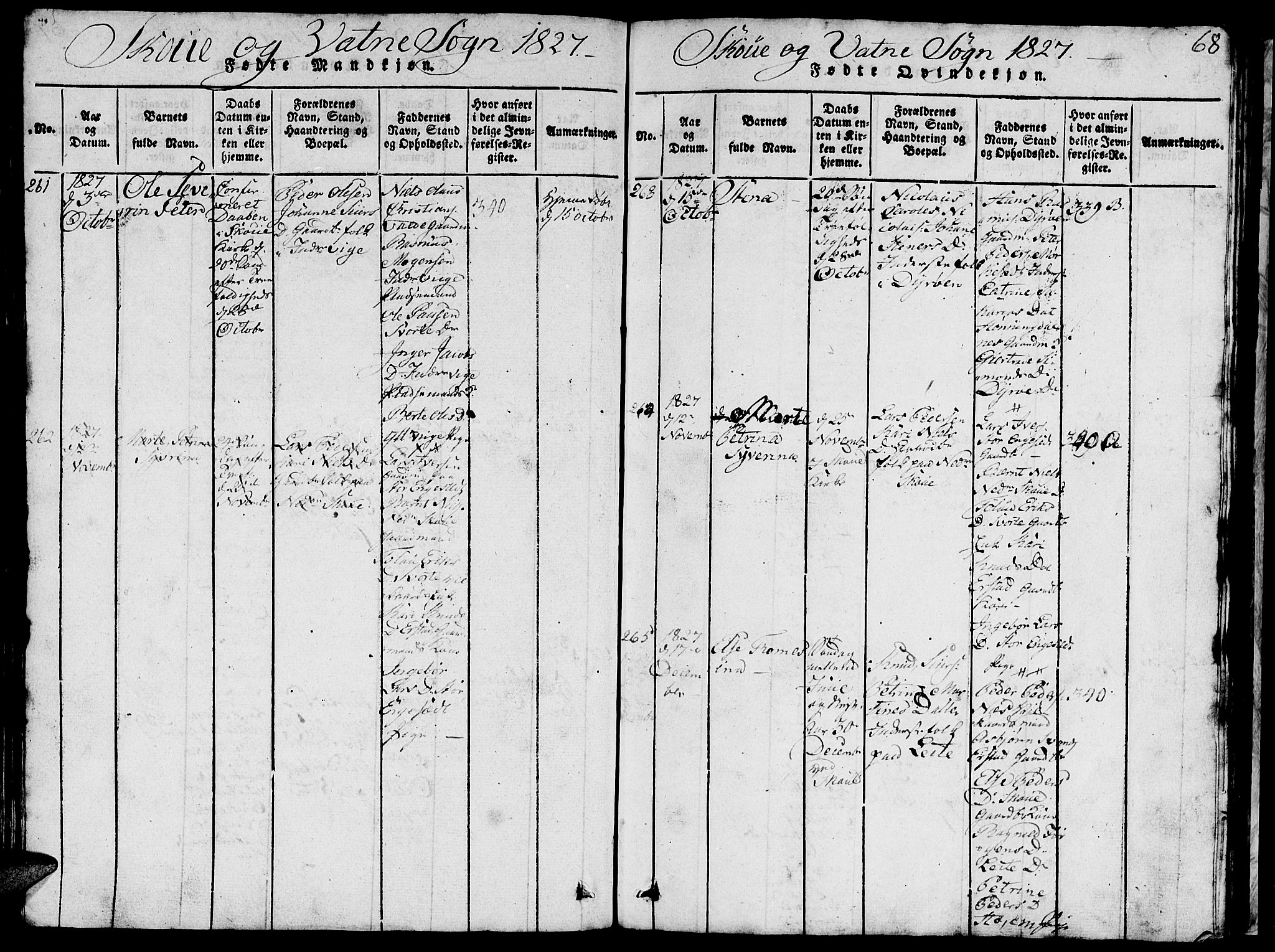 Ministerialprotokoller, klokkerbøker og fødselsregistre - Møre og Romsdal, AV/SAT-A-1454/524/L0360: Parish register (copy) no. 524C01, 1816-1830, p. 68