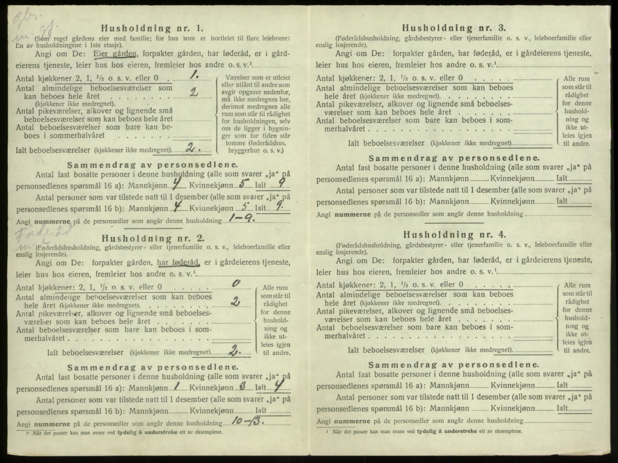 SAB, 1920 census for Stryn, 1920, p. 712