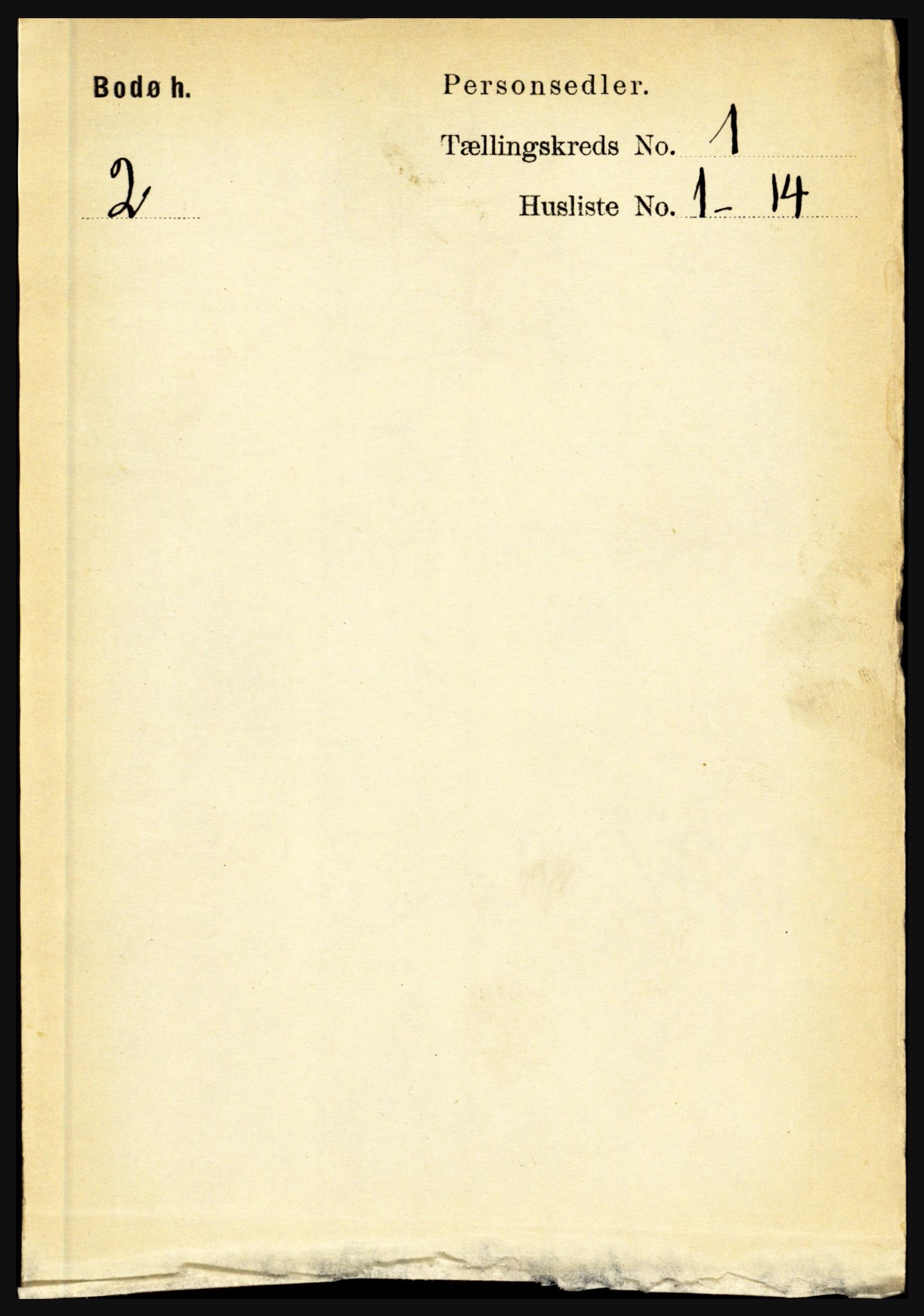 RA, 1891 census for 1843 Bodø, 1891, p. 101