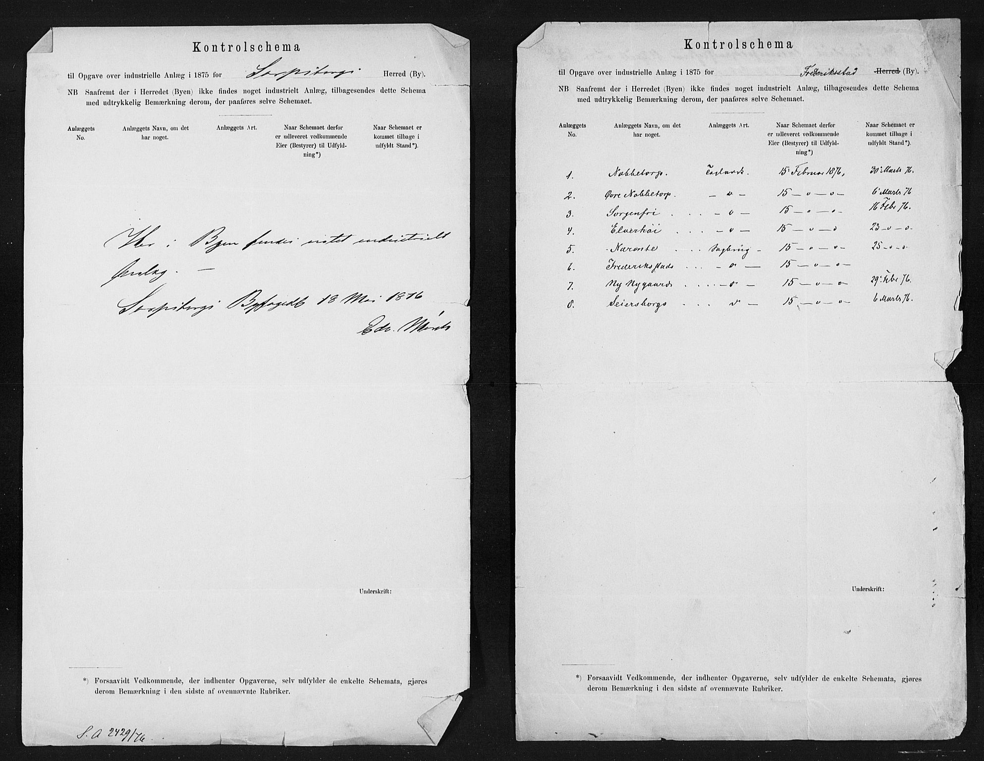 Statistisk sentralbyrå, Næringsøkonomiske emner, Generelt - Amtmennenes femårsberetninger, AV/RA-S-2233/F/Fa/L0045: --, 1871-1875, p. 225