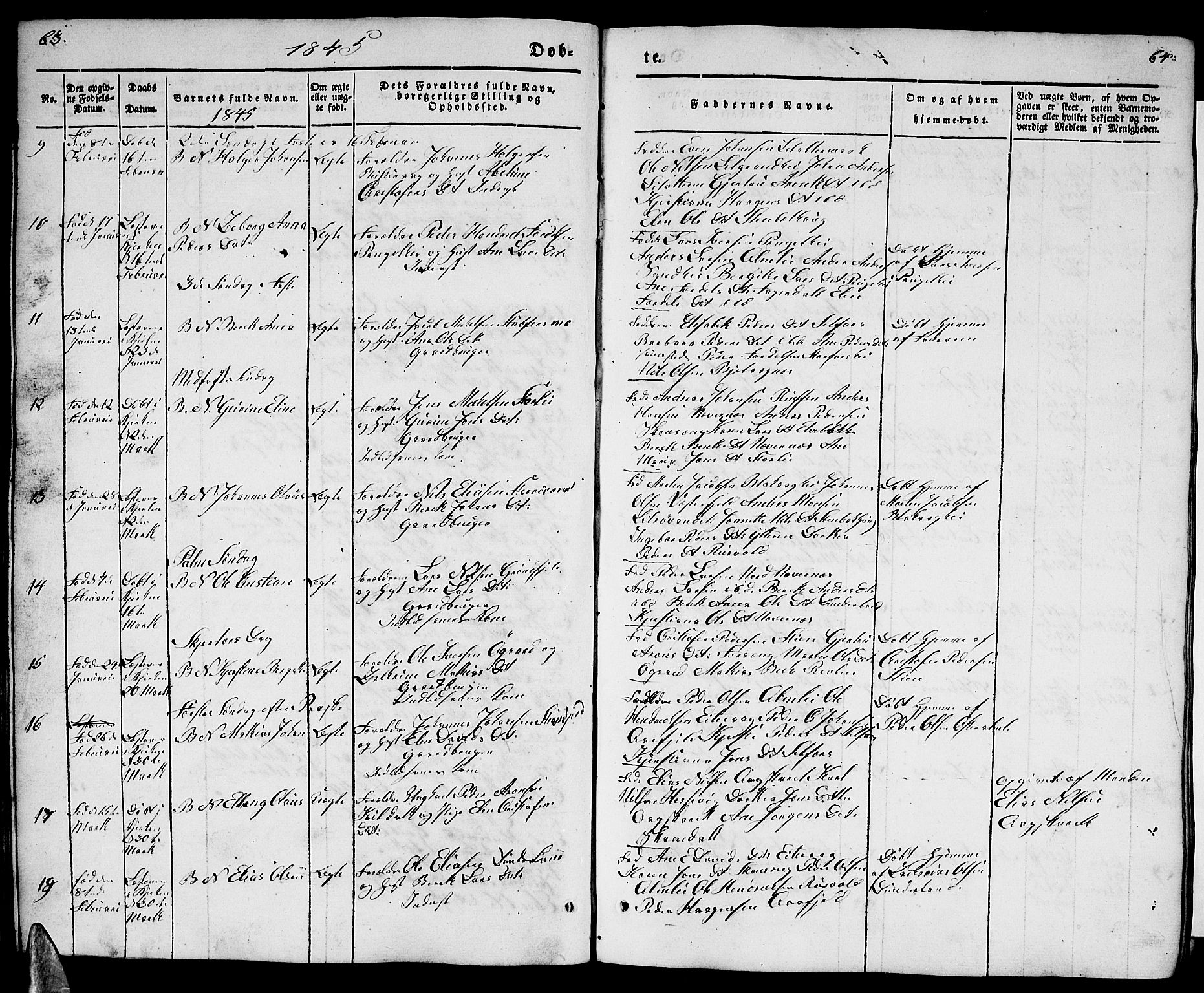 Ministerialprotokoller, klokkerbøker og fødselsregistre - Nordland, AV/SAT-A-1459/827/L0413: Parish register (copy) no. 827C02, 1842-1852, p. 63-64