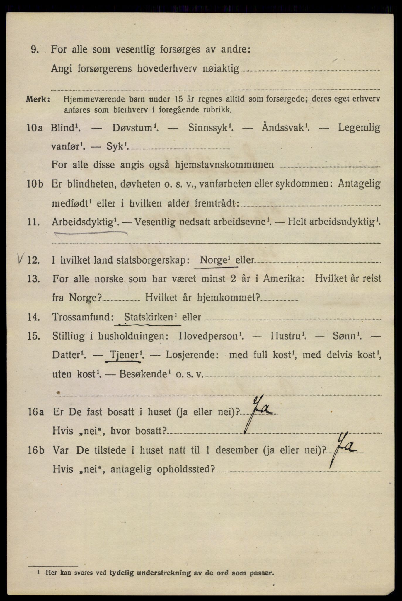 SAO, 1920 census for Kristiania, 1920, p. 299342