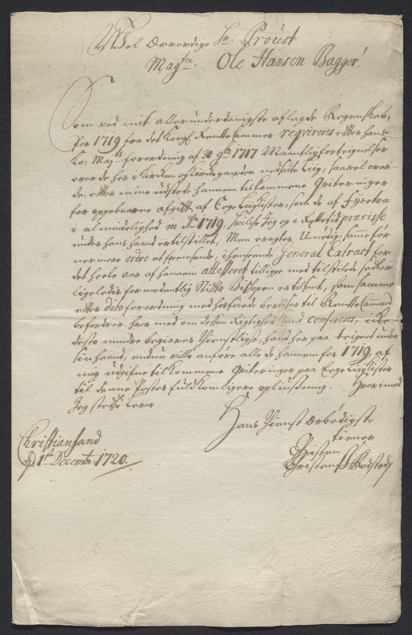 Rentekammeret inntil 1814, Reviderte regnskaper, Byregnskaper, AV/RA-EA-4066/R/Rm/L0286: [M19] Sikt og sakefall, 1719-1727, p. 24