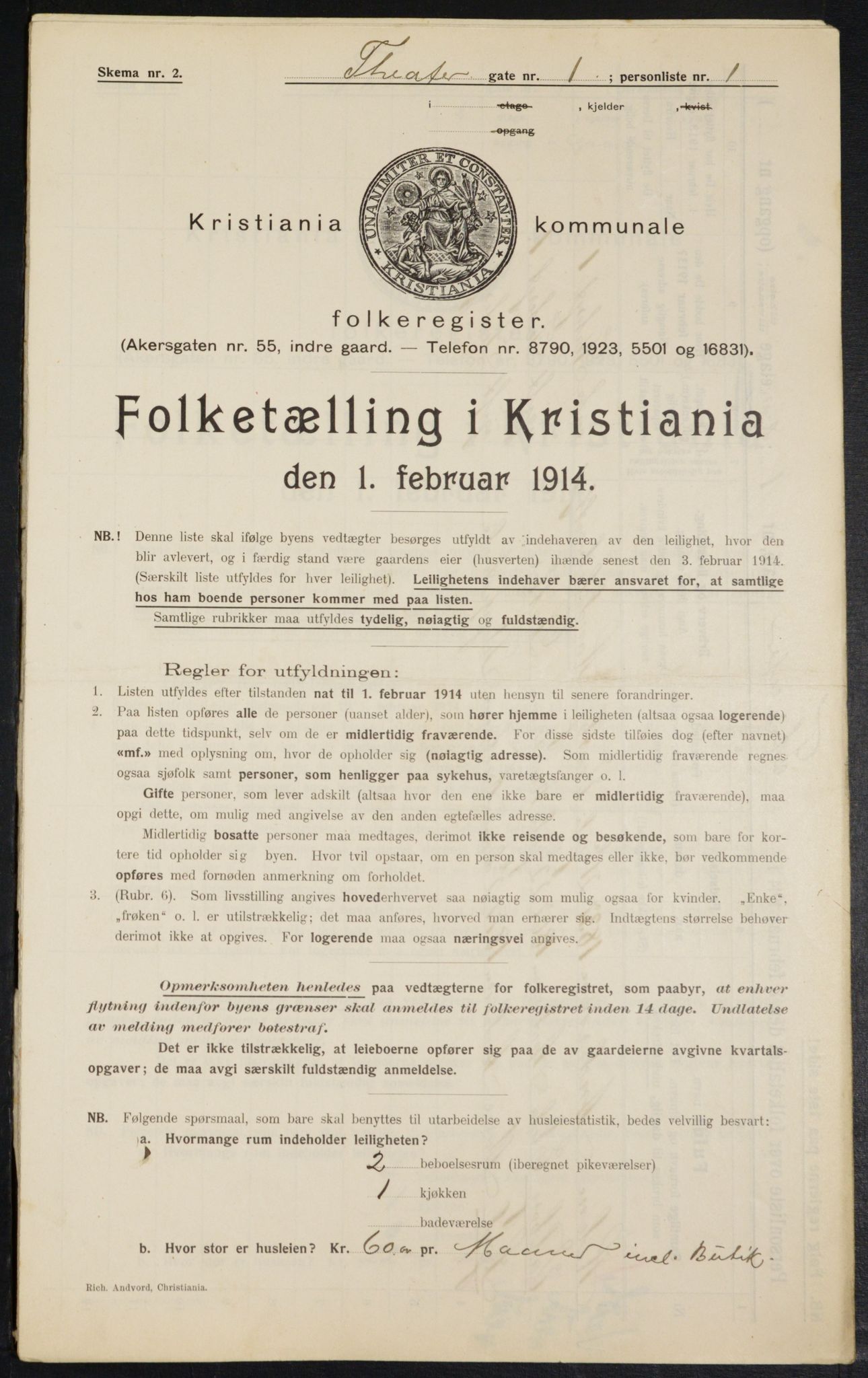 OBA, Municipal Census 1914 for Kristiania, 1914, p. 107730