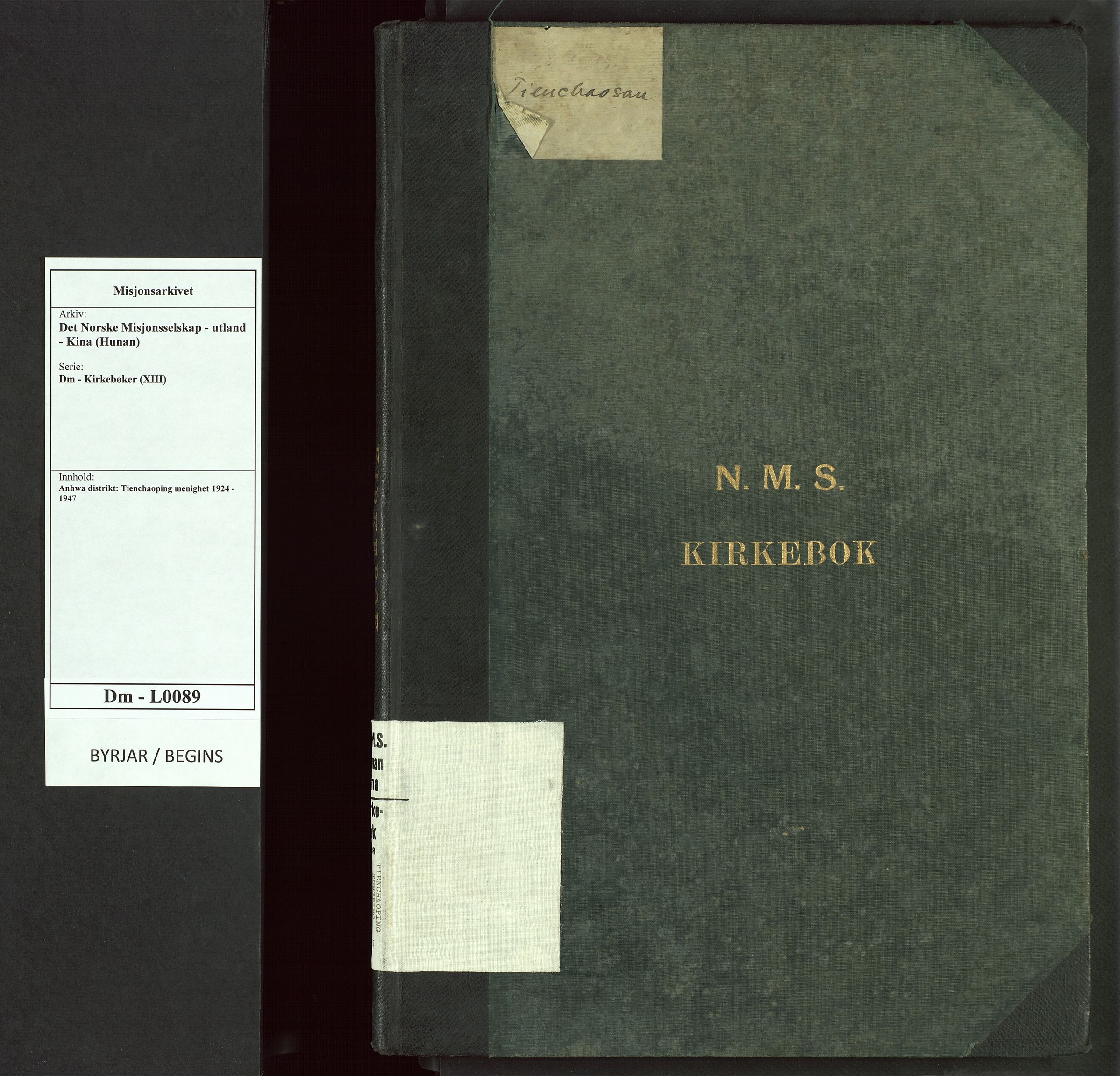 Det Norske Misjonsselskap - utland - Kina (Hunan), VID/MA-A-1065/Dm/L0089: Parish register (official) no. 127, 1924-1947