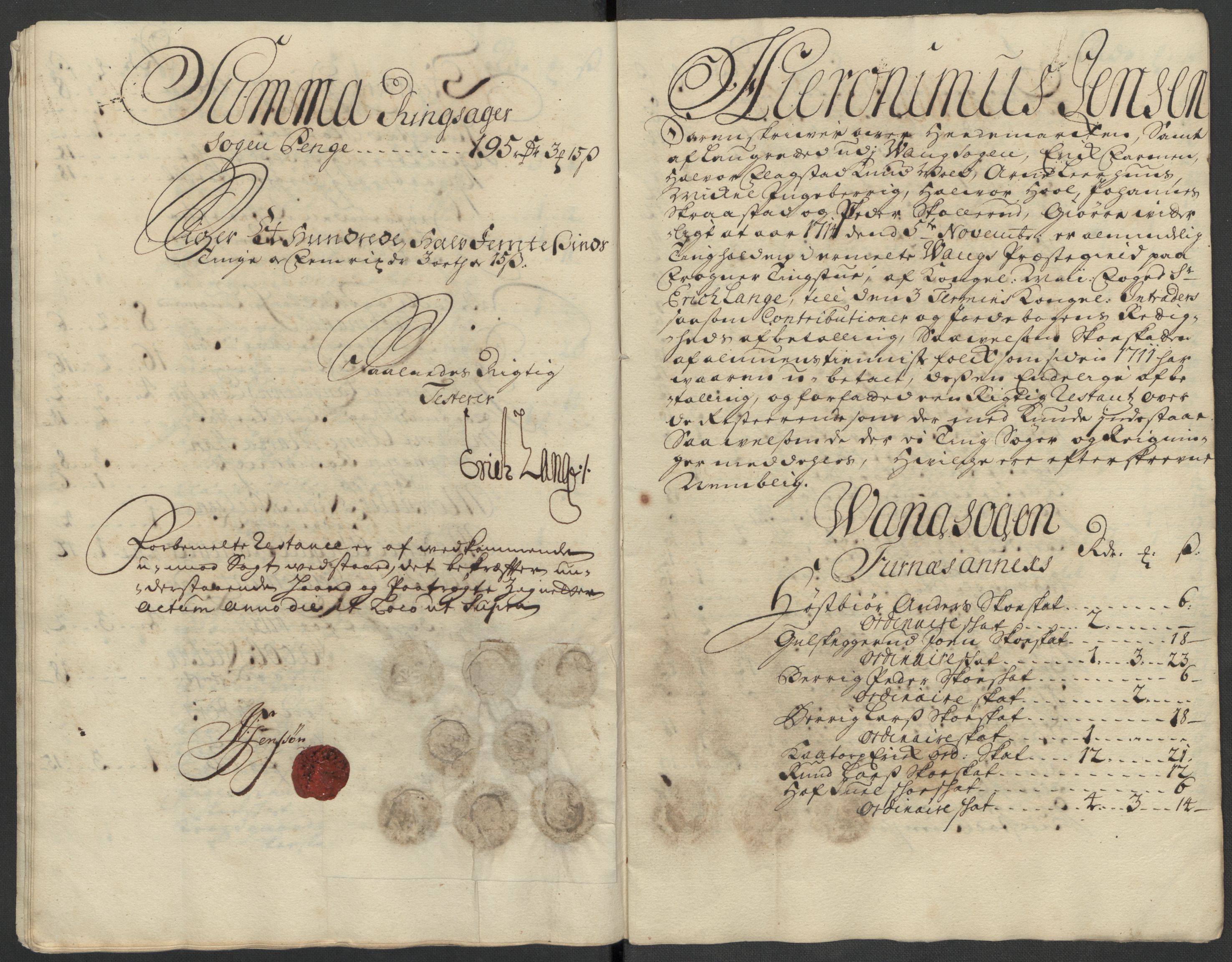 Rentekammeret inntil 1814, Reviderte regnskaper, Fogderegnskap, RA/EA-4092/R16/L1052: Fogderegnskap Hedmark, 1714, p. 54