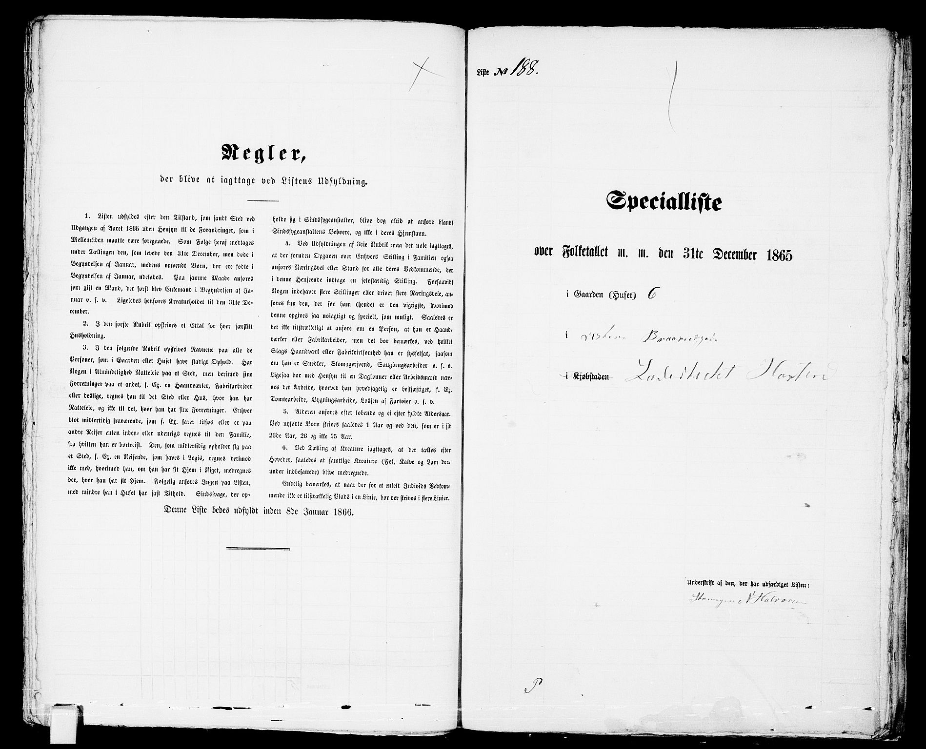 RA, 1865 census for Horten, 1865, p. 405