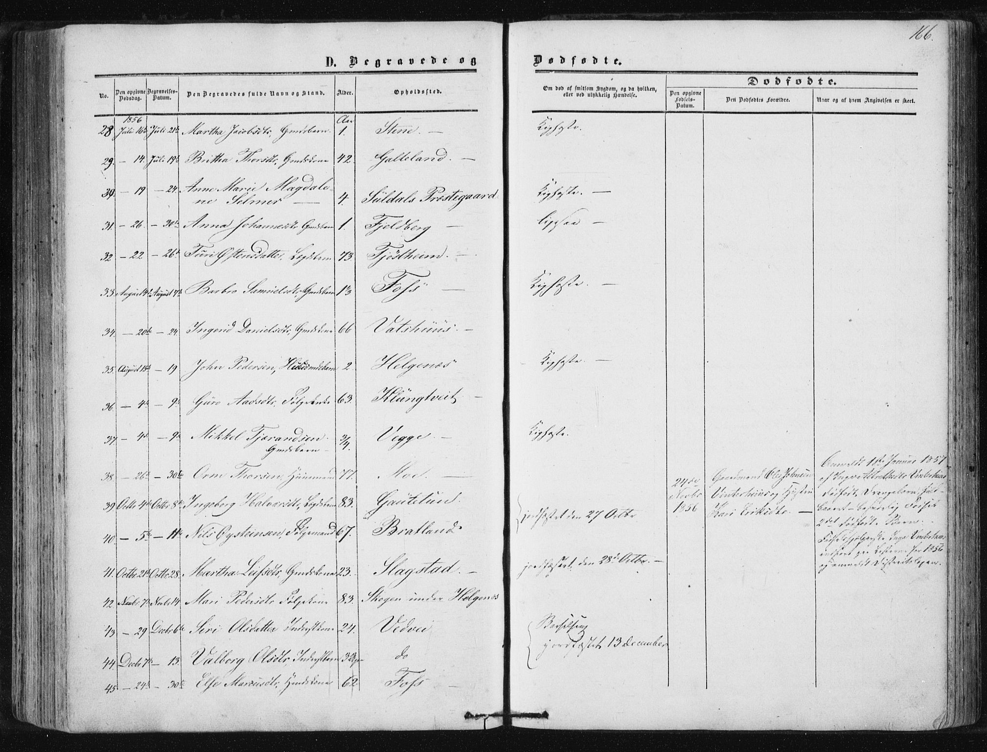 Suldal sokneprestkontor, AV/SAST-A-101845/01/IV/L0009: Parish register (official) no. A 9, 1854-1868, p. 166