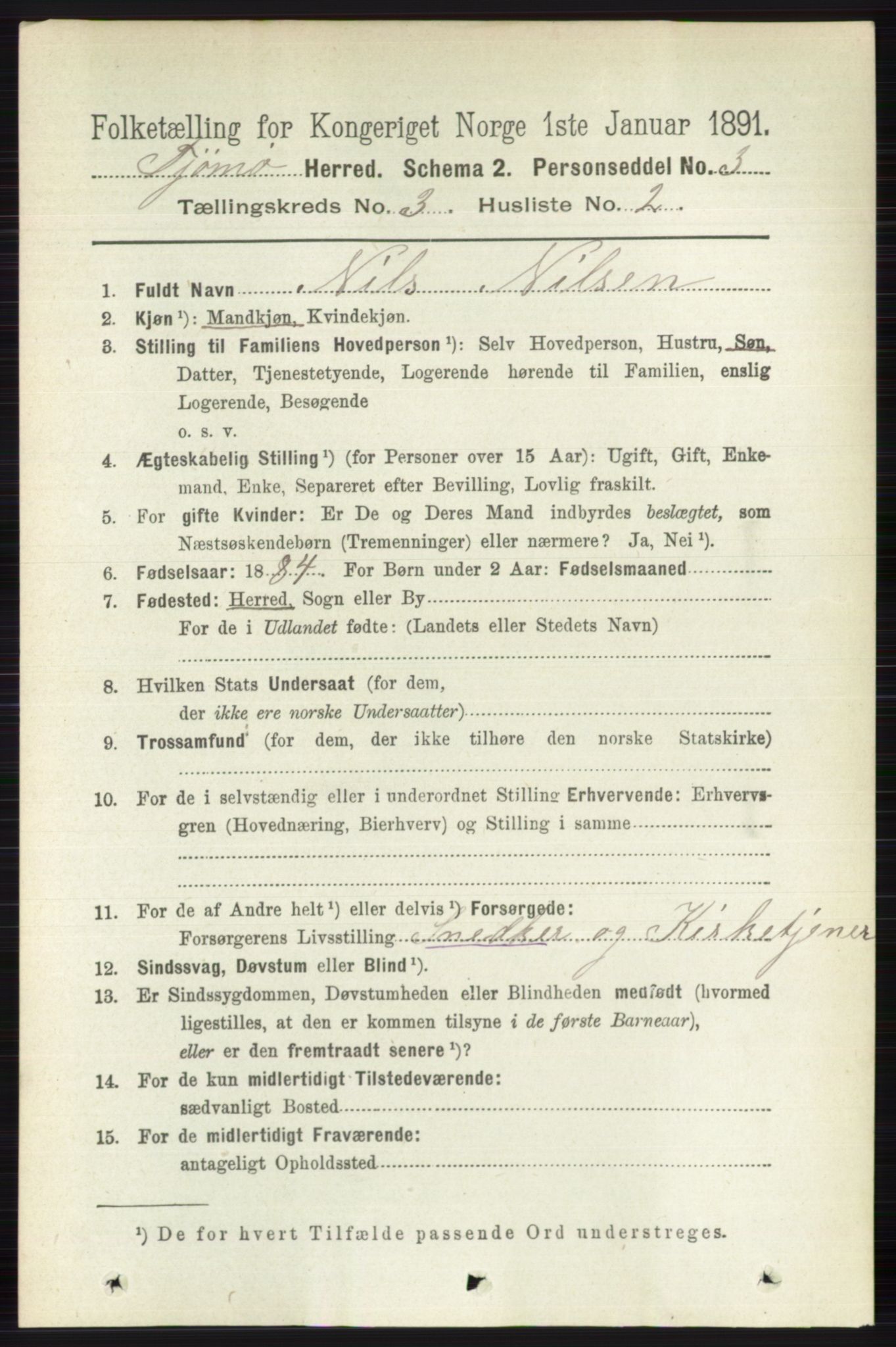 RA, 1891 census for 0723 Tjøme, 1891, p. 877