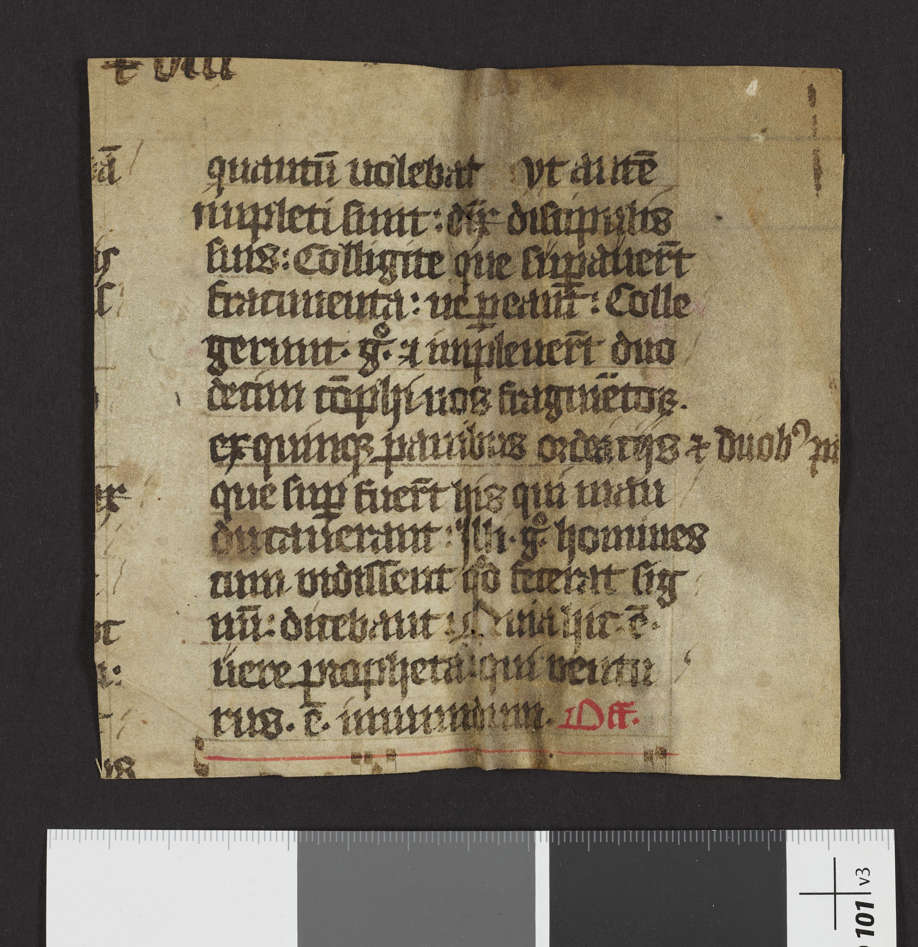 Riksarkivets diplomsamling, AV/RA-EA-5965/F27/F27A/F27Aa/L0041: Latinske fragmenter, fragmentnummer 3508-3599., 1100-1536, p. 2