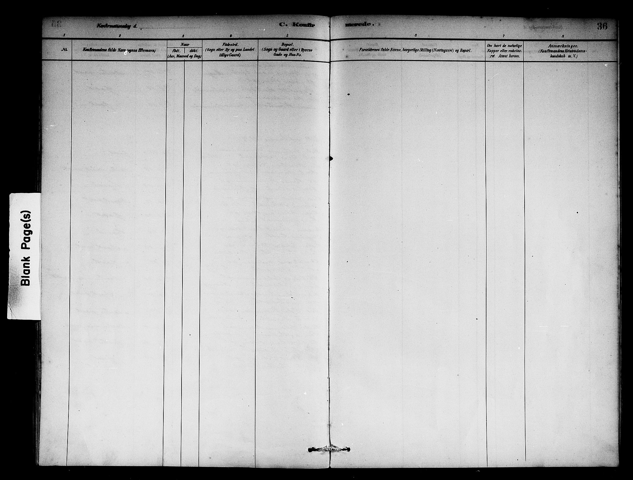 Solund sokneprestembete, SAB/A-81401: Parish register (official) no. C 1, 1881-1896, p. 36